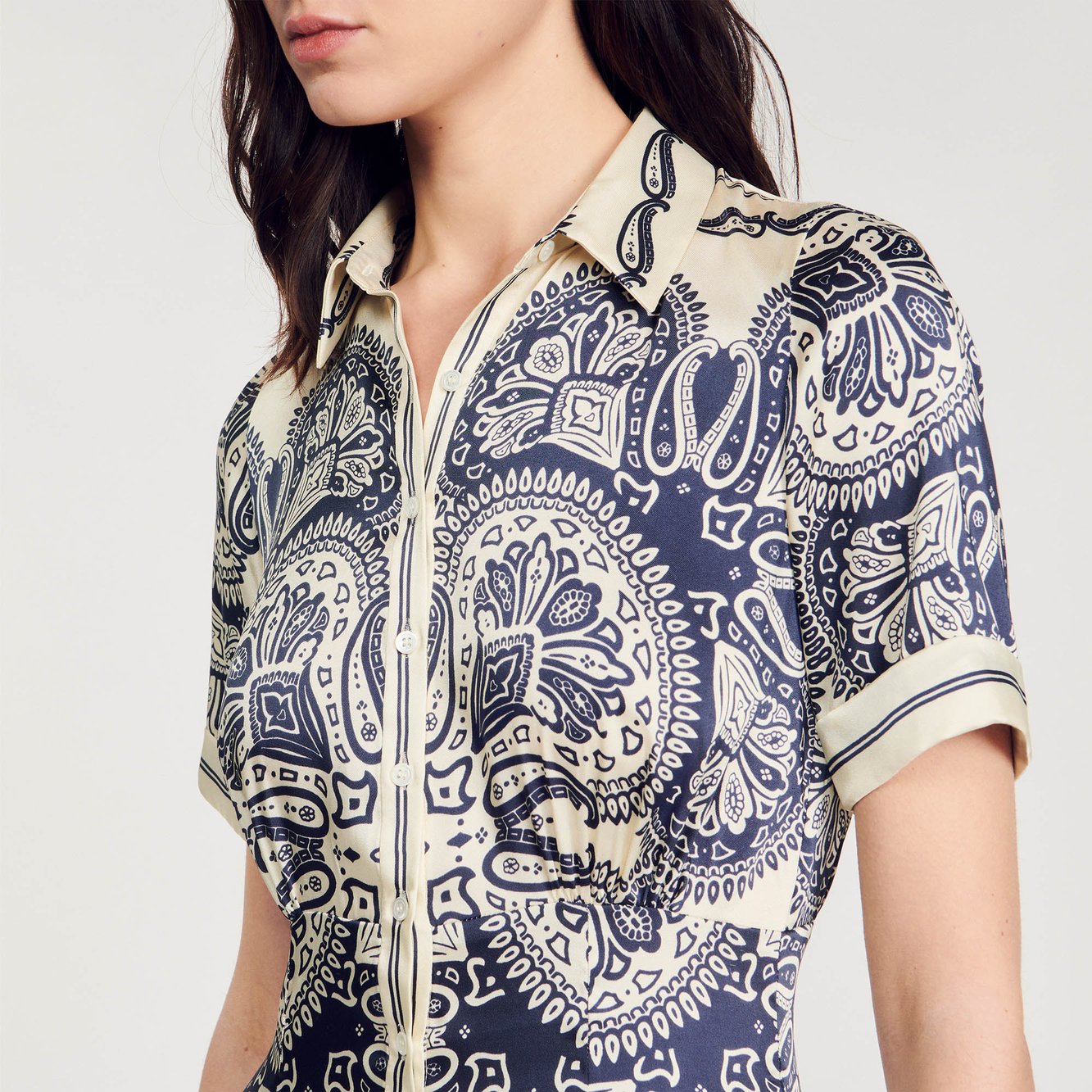 Robe longue imprimée Sandro seconde main