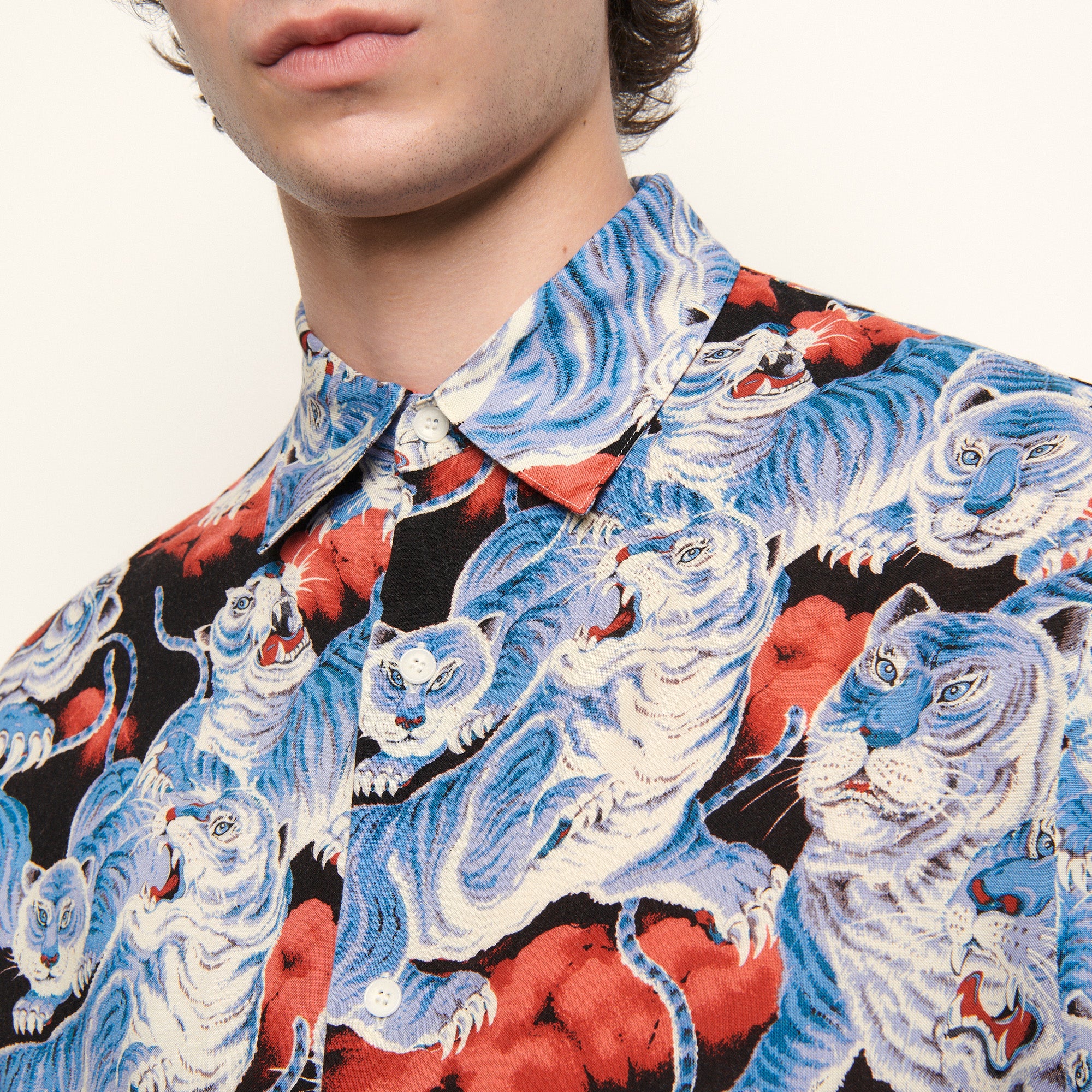 Chemise à manches courtes imprimée Sandro seconde main