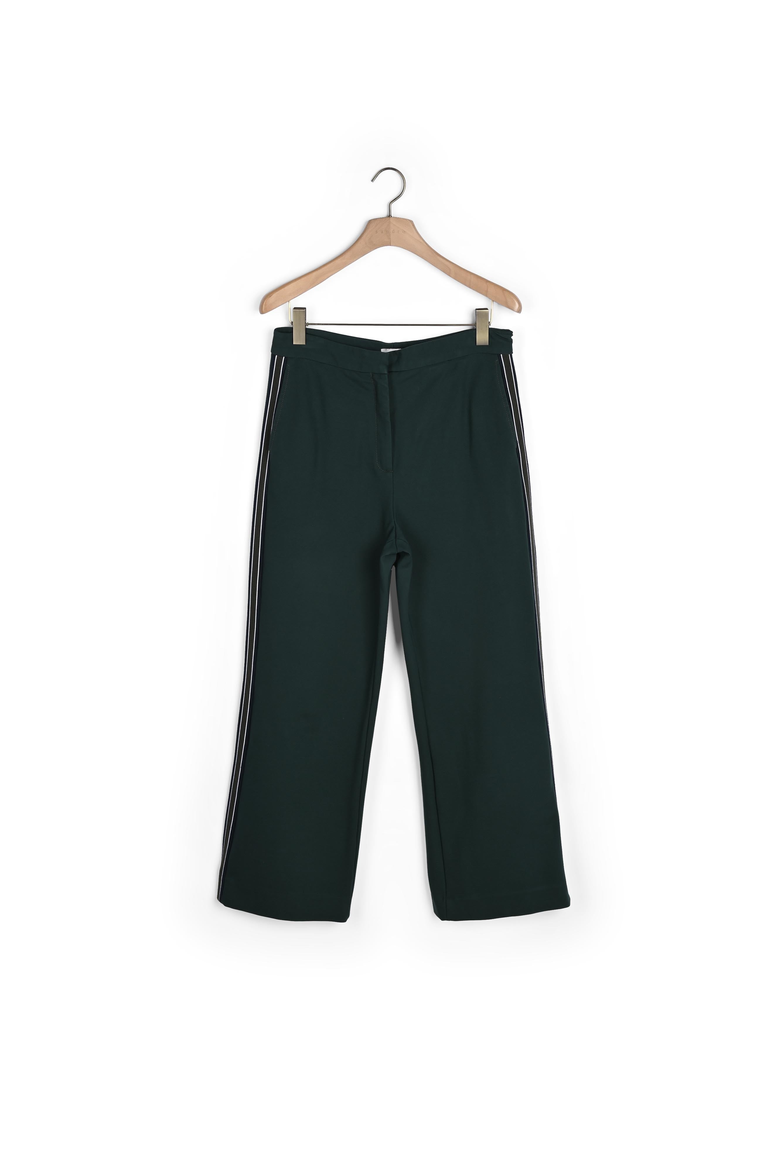 Pantalon large à galons tricolores Sandro seconde main