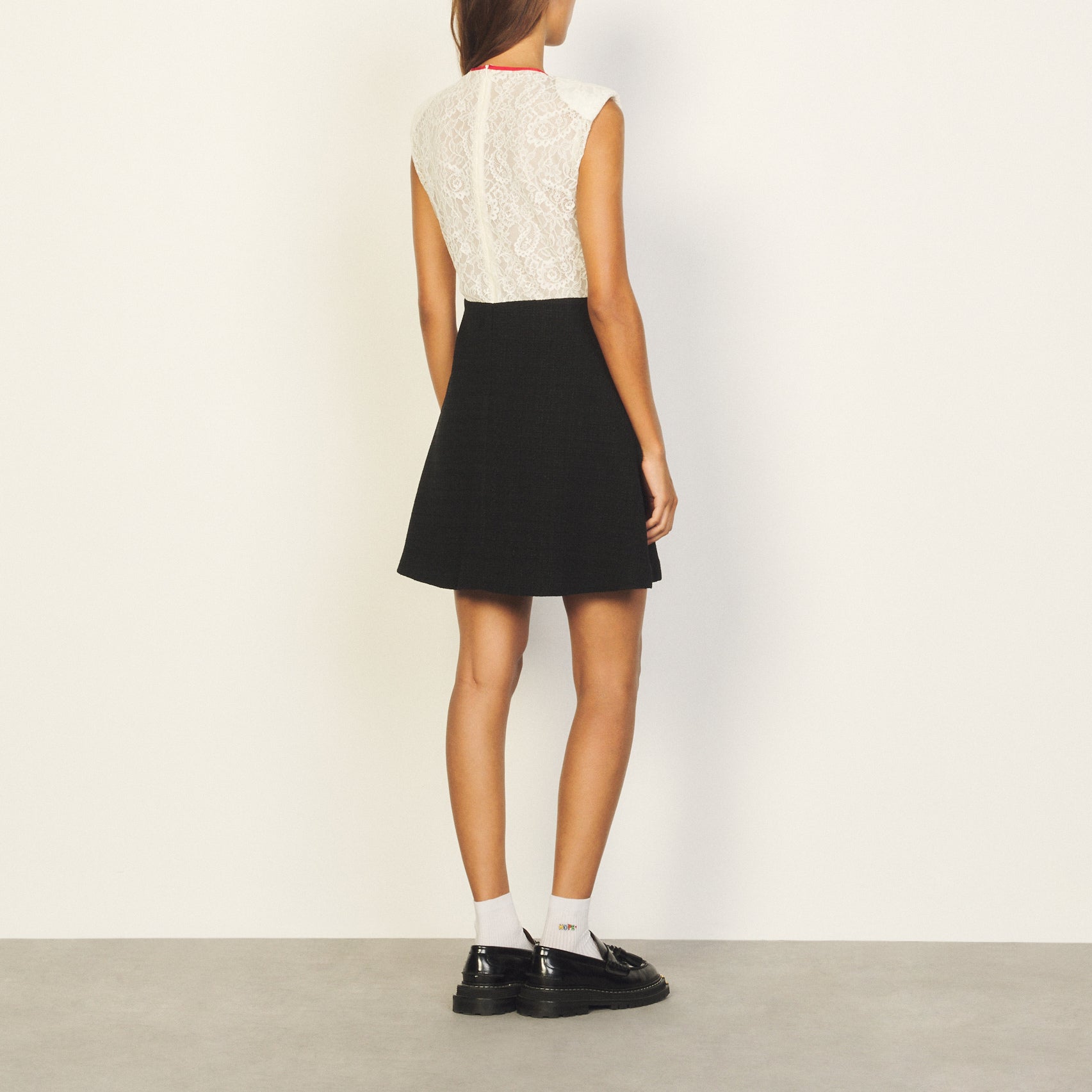 Robe courte mix matières Sandro seconde main