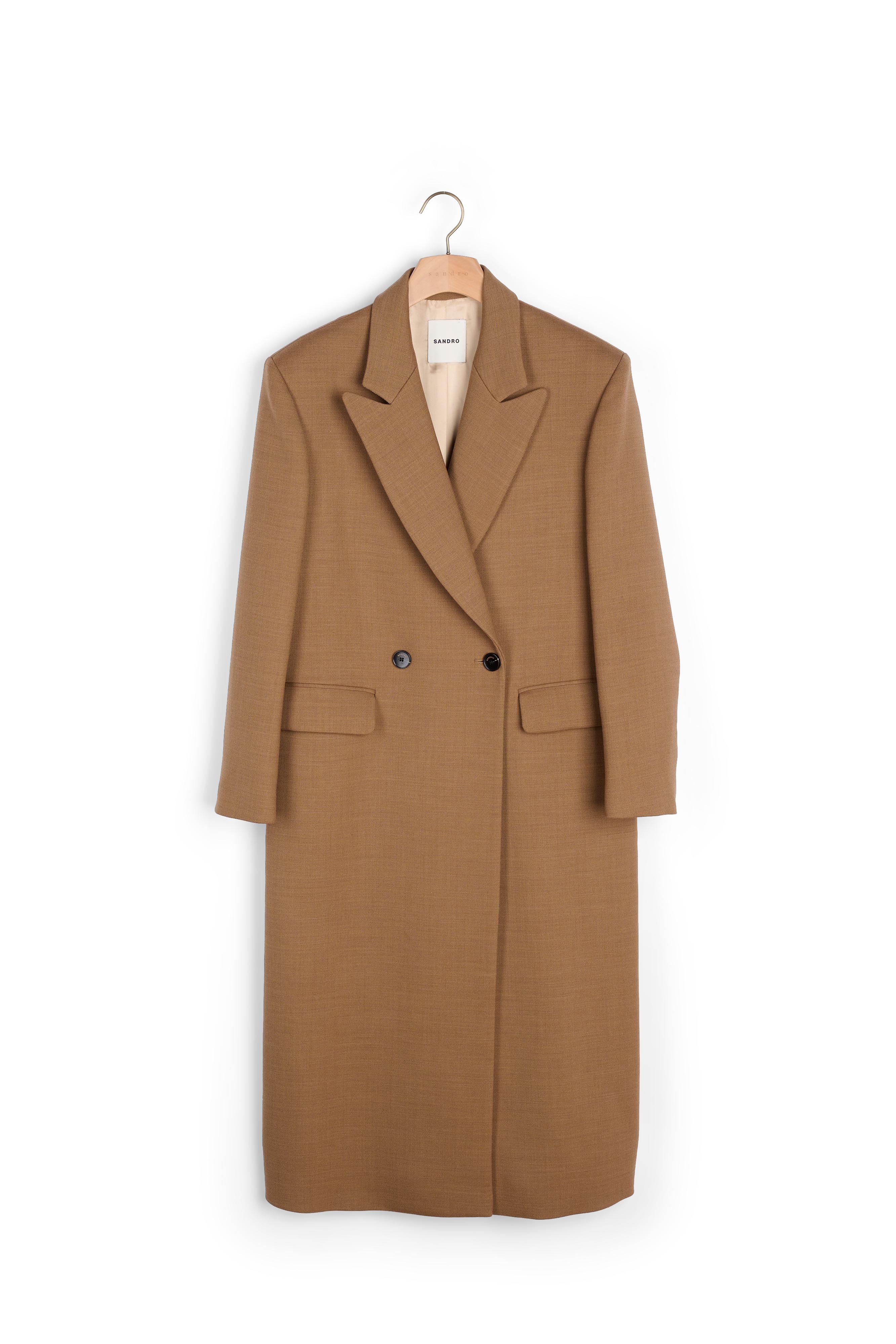 Manteau droit oversize Sandro seconde main