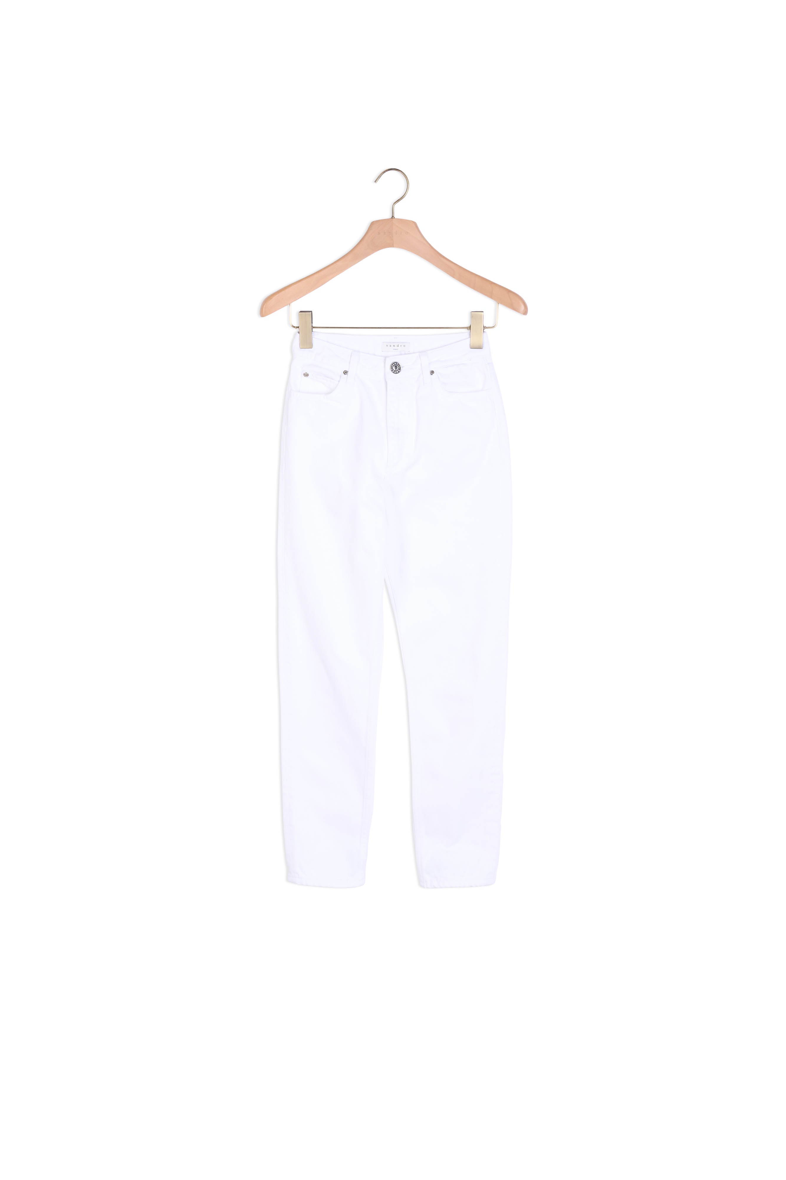 Jean taille haute à la coupe droite Sandro seconde main