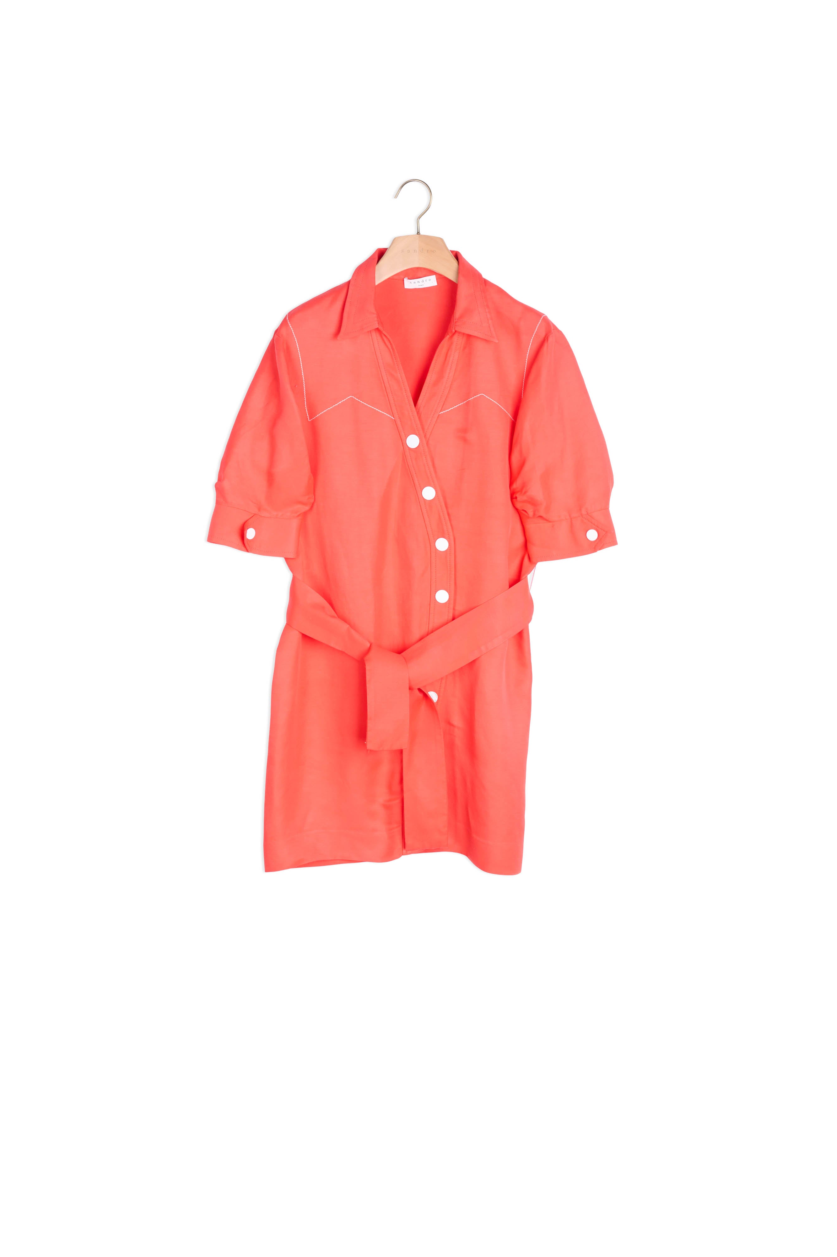 Robe courte à boutonnage asymétrique Sandro seconde main