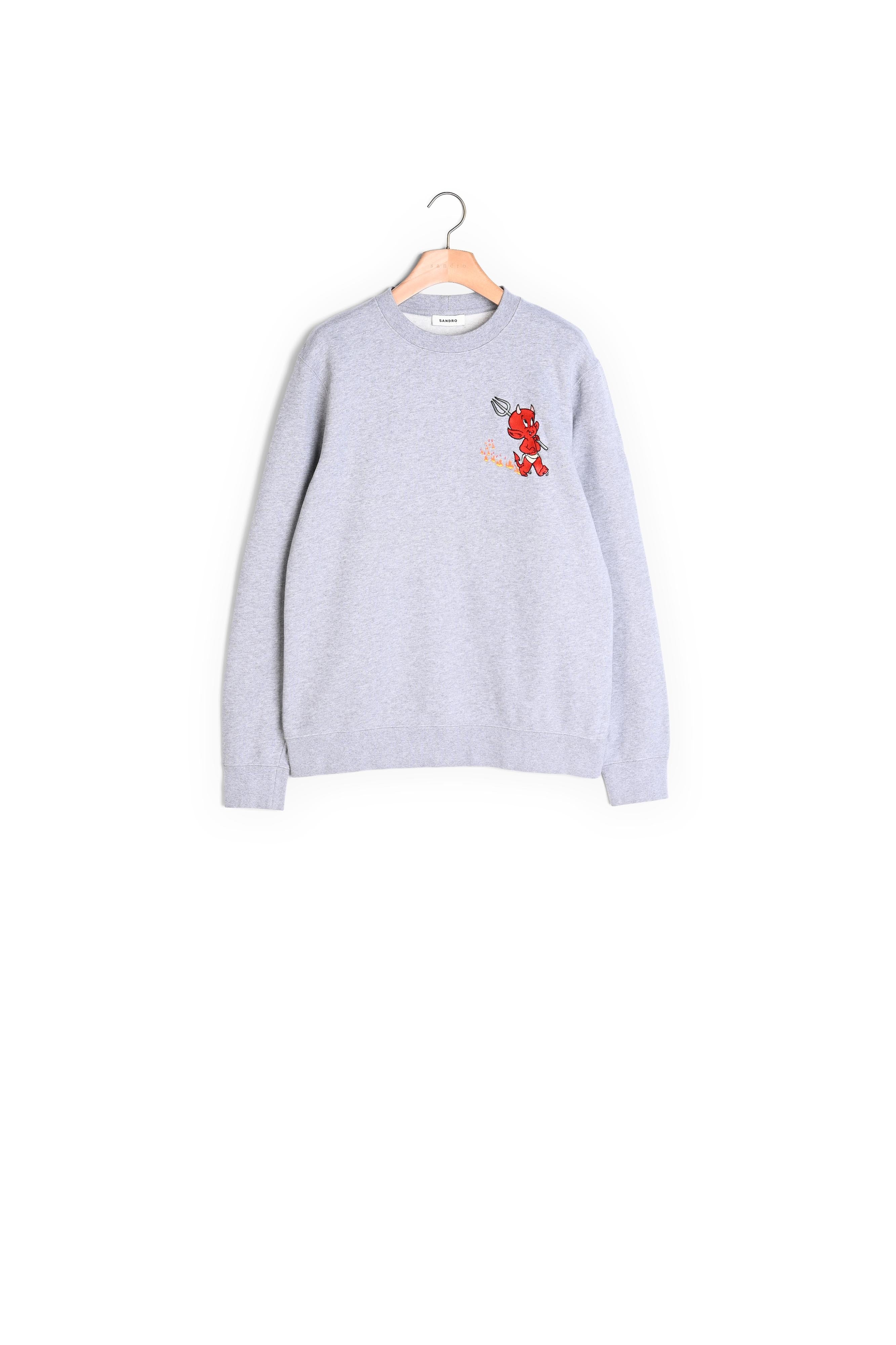 Sweatshirt à col rond imprimé Hot stuff Sandro seconde main