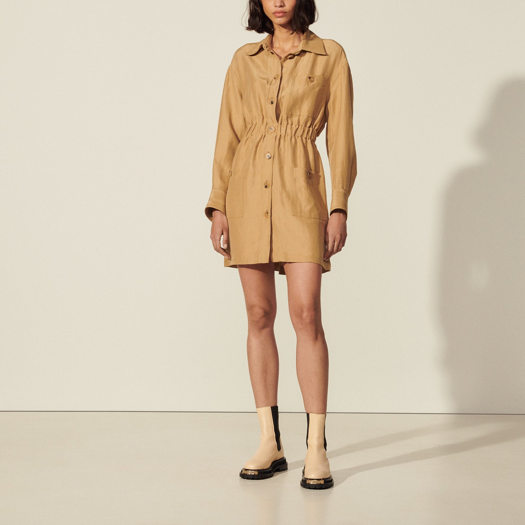 Robe façon Chemise Sandro seconde main