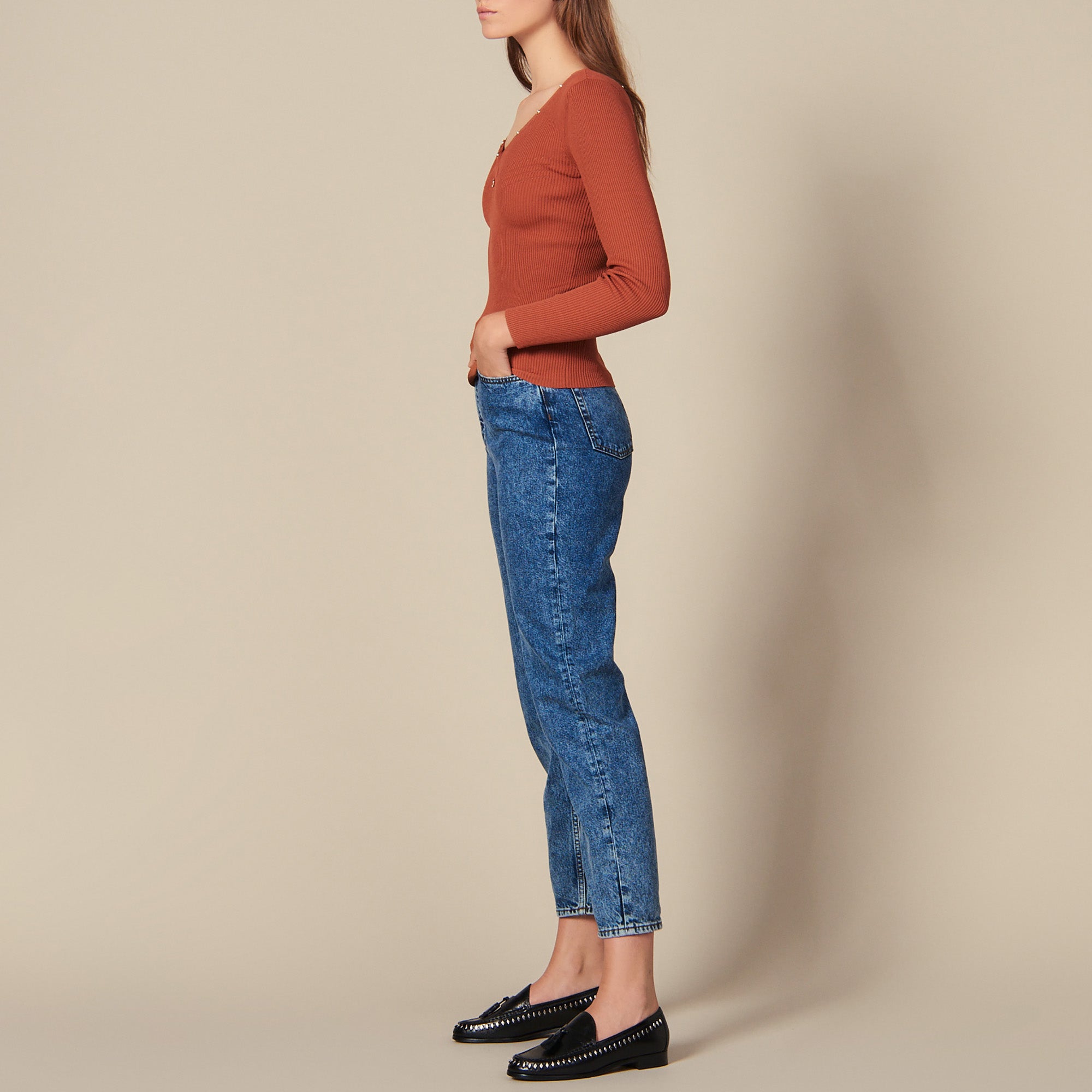 Pull orné de pressions siglées Sandro seconde main