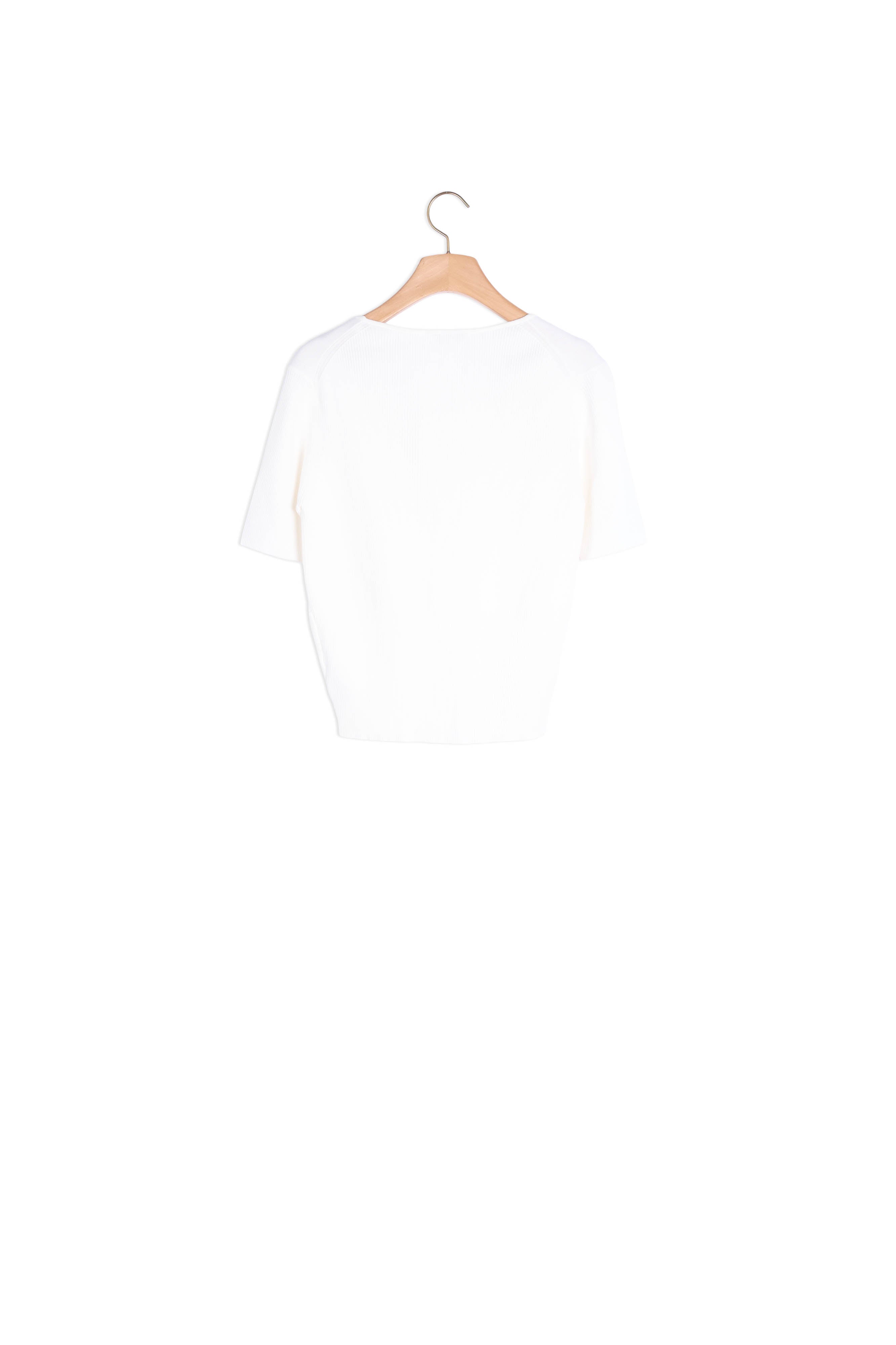 Top court en Maille côtelée Sandro seconde main