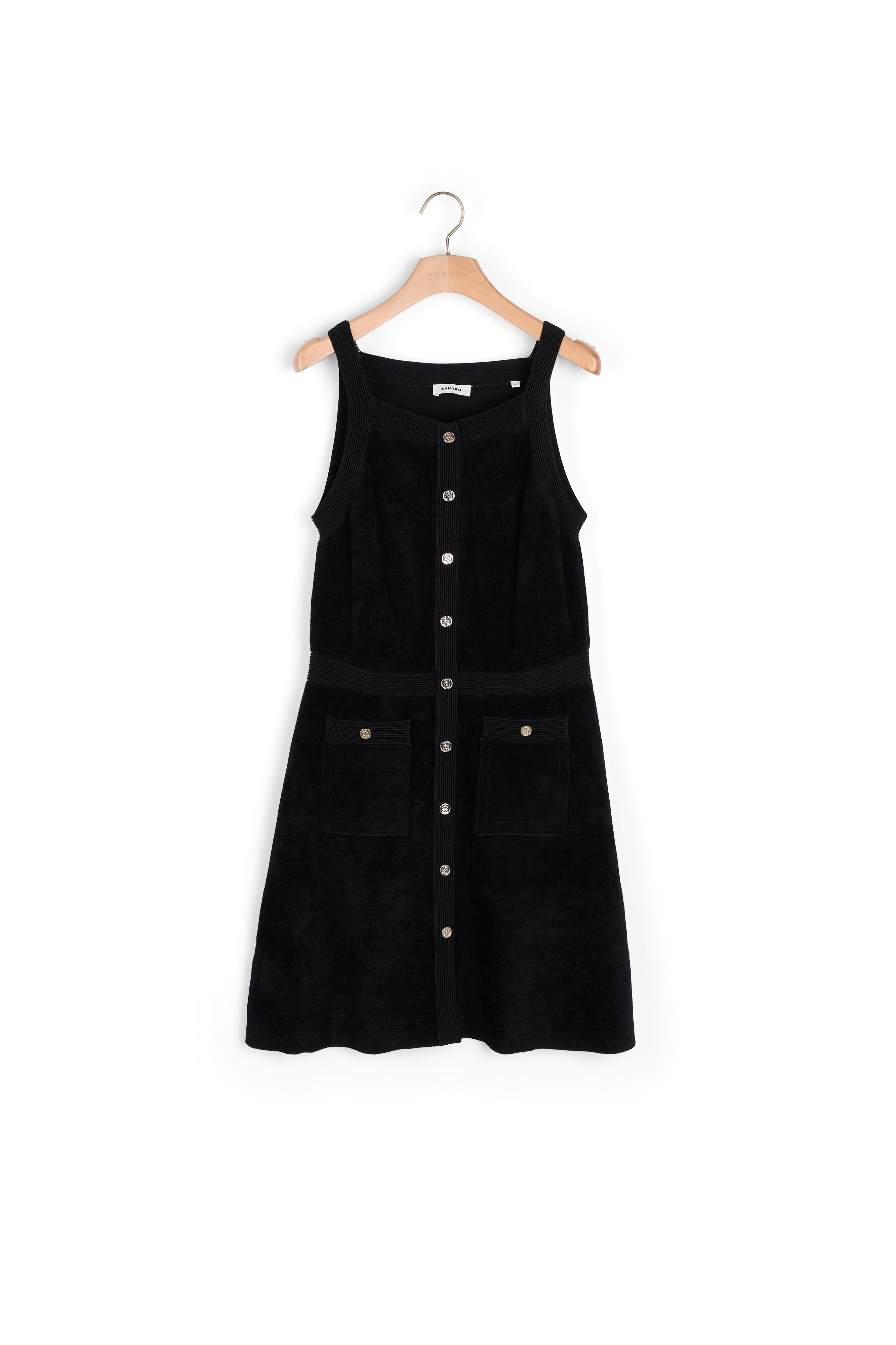 Robe sans manches effet velours Sandro seconde main