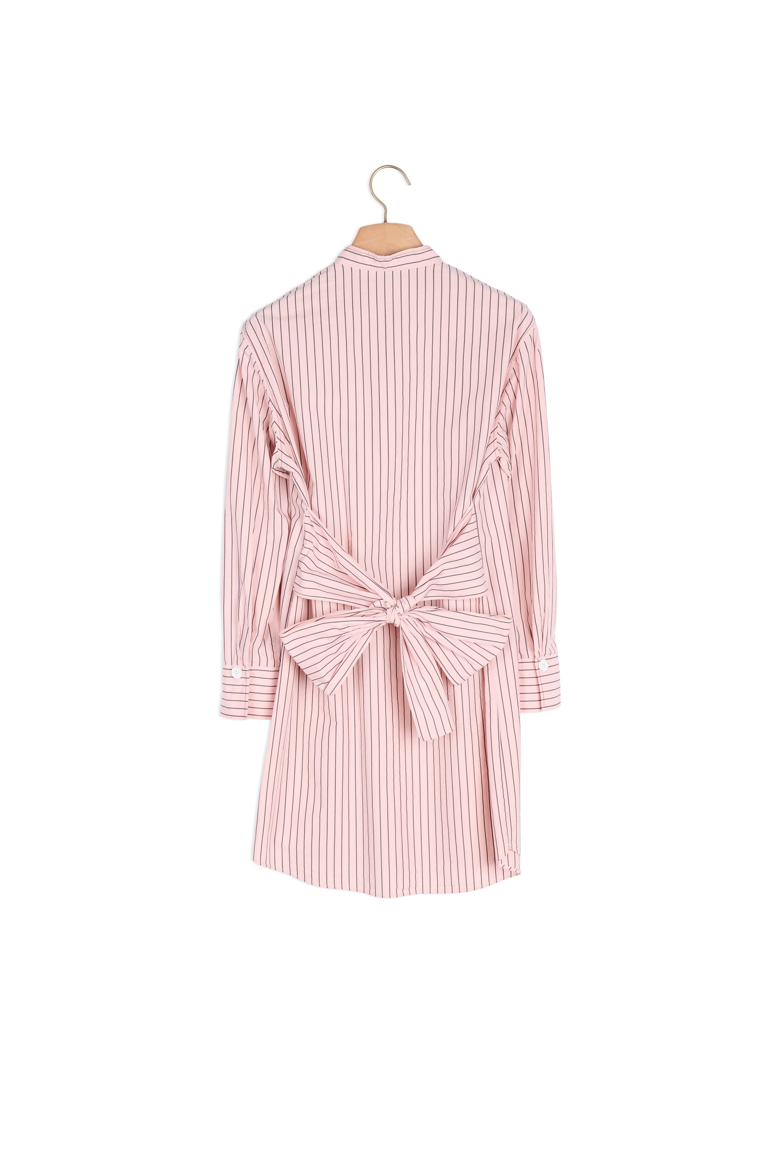 Robe Chemise à rayures et avec ceinture Sandro seconde main