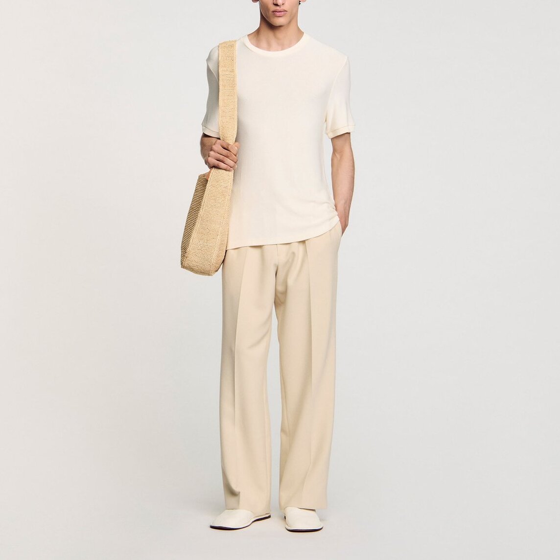 Tee-shirt col rond Sandro seconde main