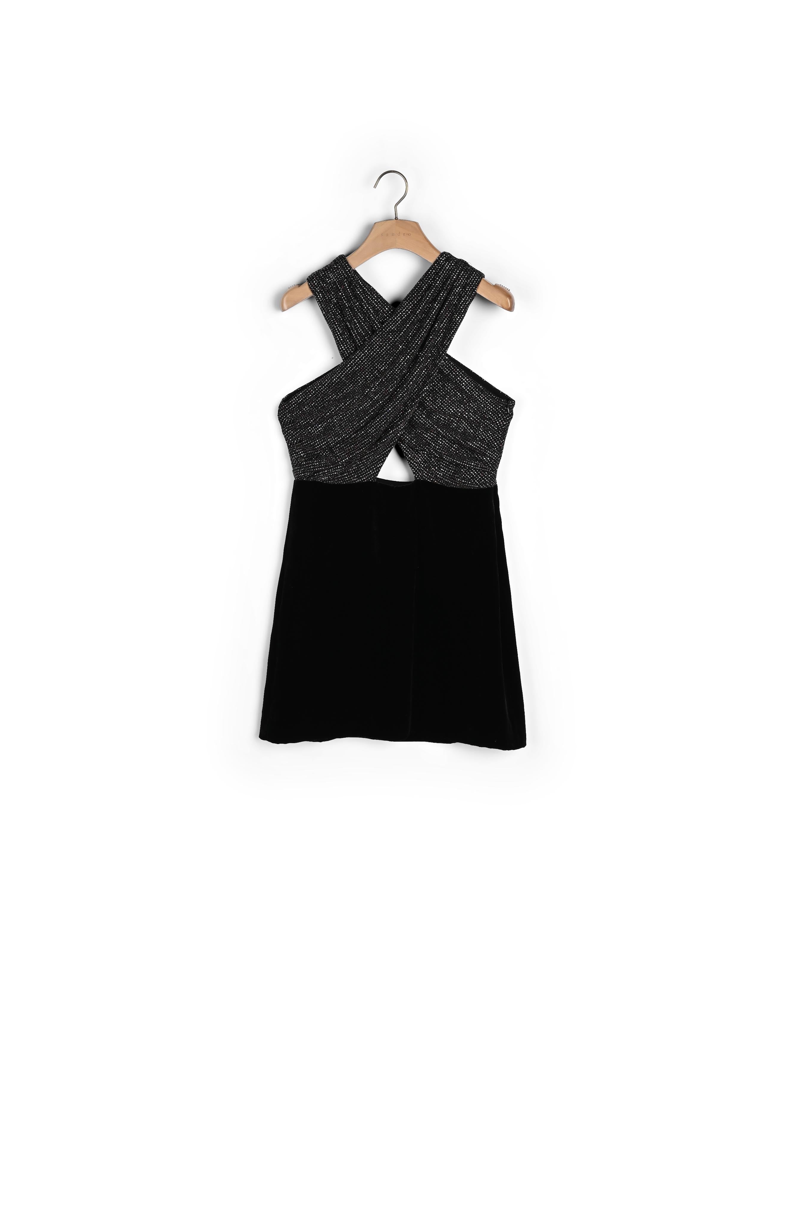 Robe courte bimatière Sandro seconde main