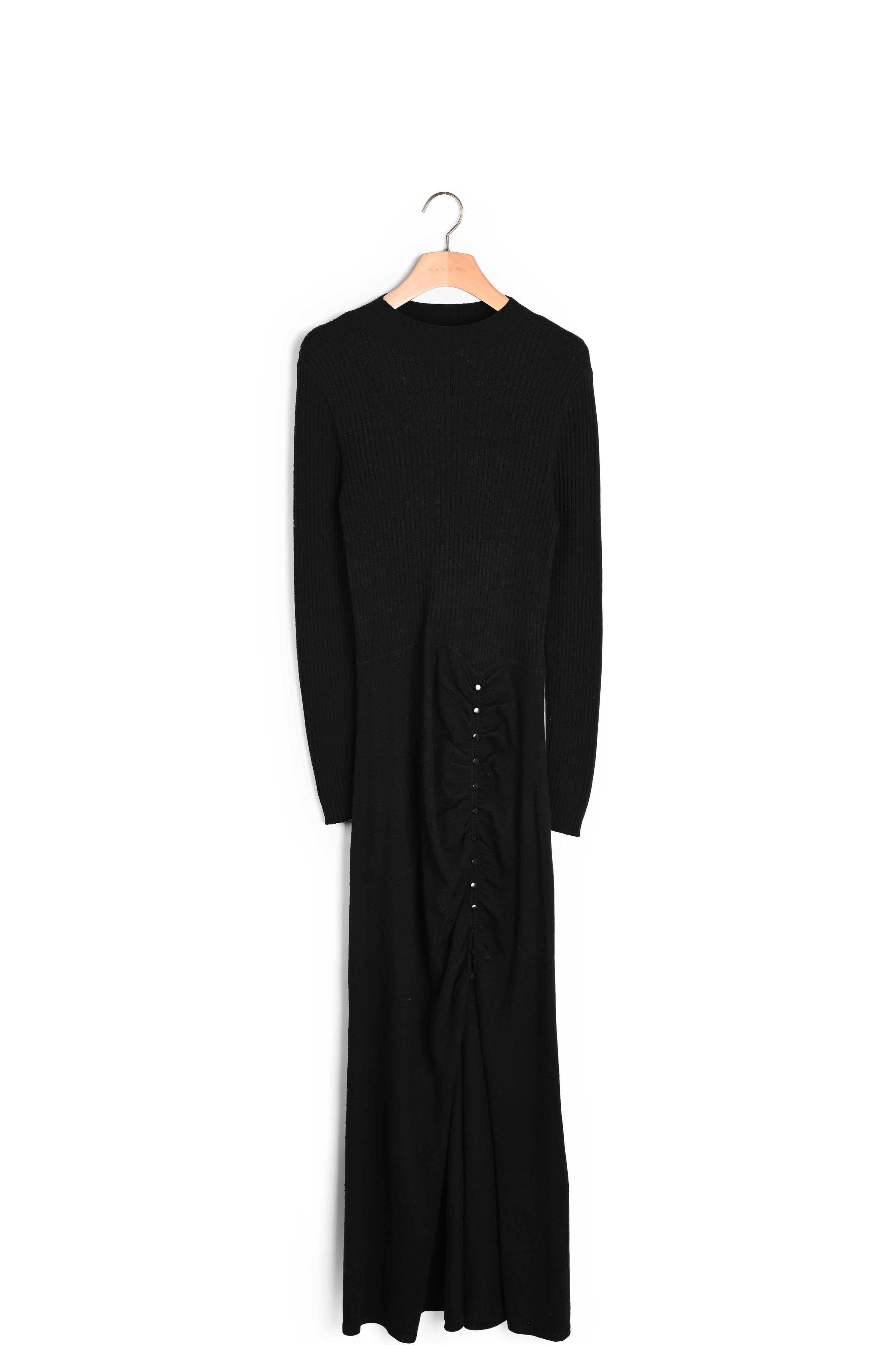 Robe longue en Maille froncée Sandro seconde main