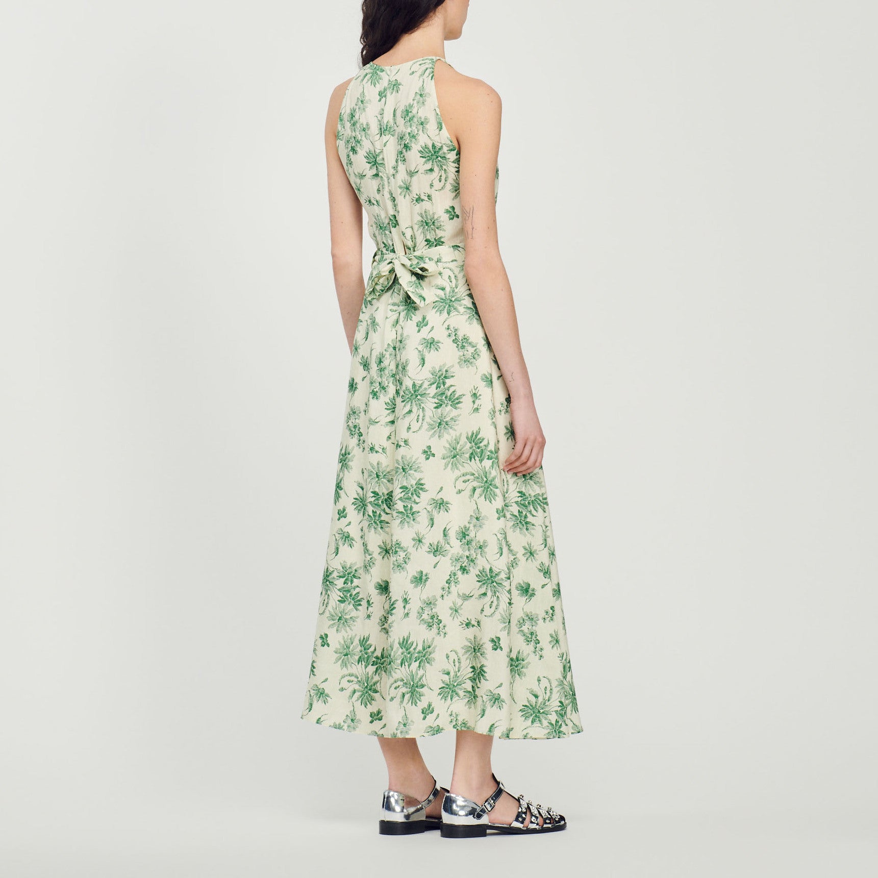 Robe longue imprimé fleuri Sandro seconde main