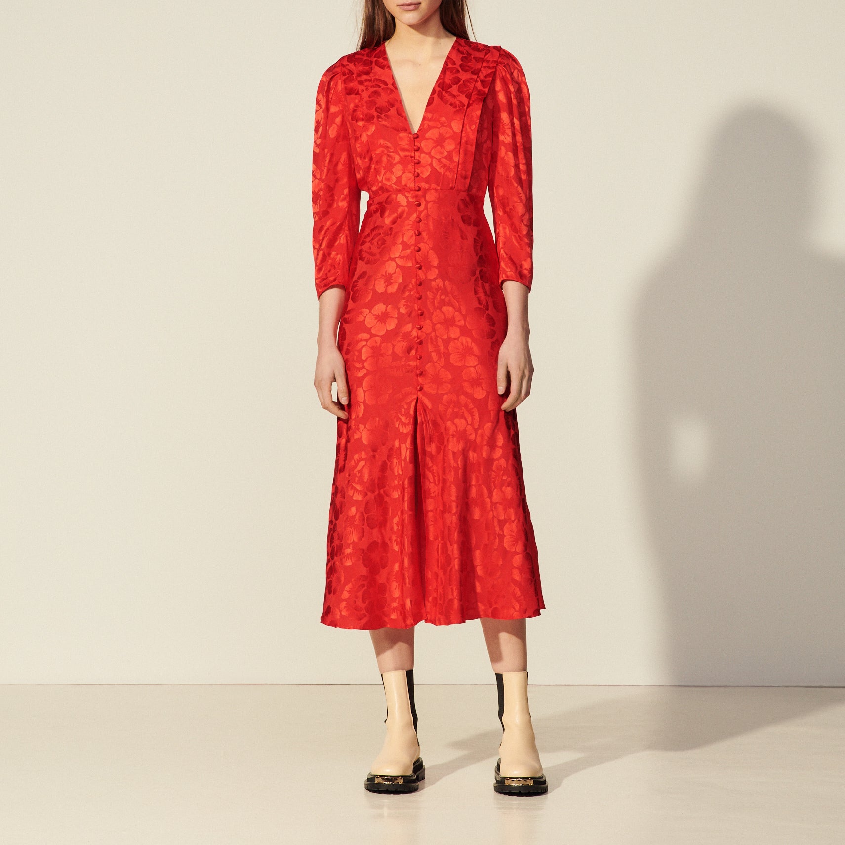 Robe longue et fluide Sandro seconde main