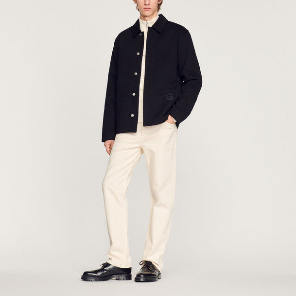 Blouson worker en coton Sandro seconde main