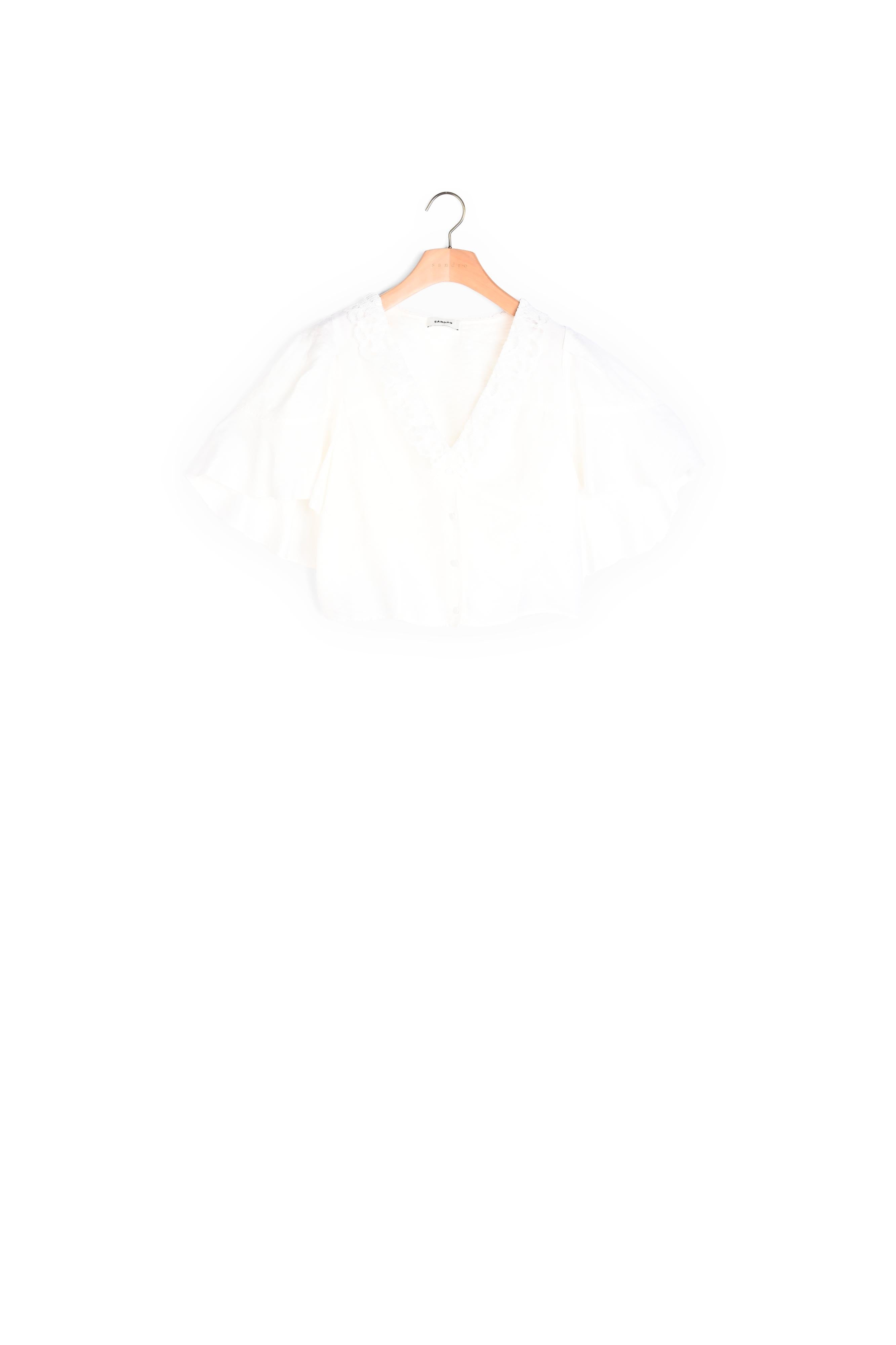 Chemisier court à cape volantée Sandro seconde main