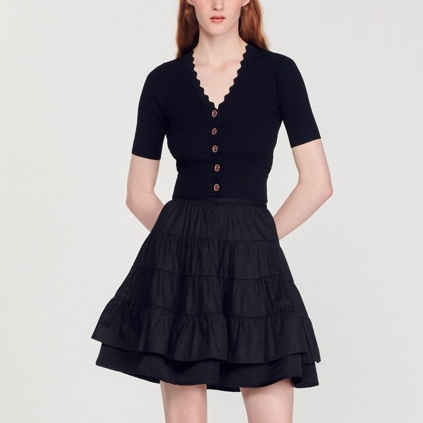 Pull en Maille et boutons fantaisie Sandro seconde main