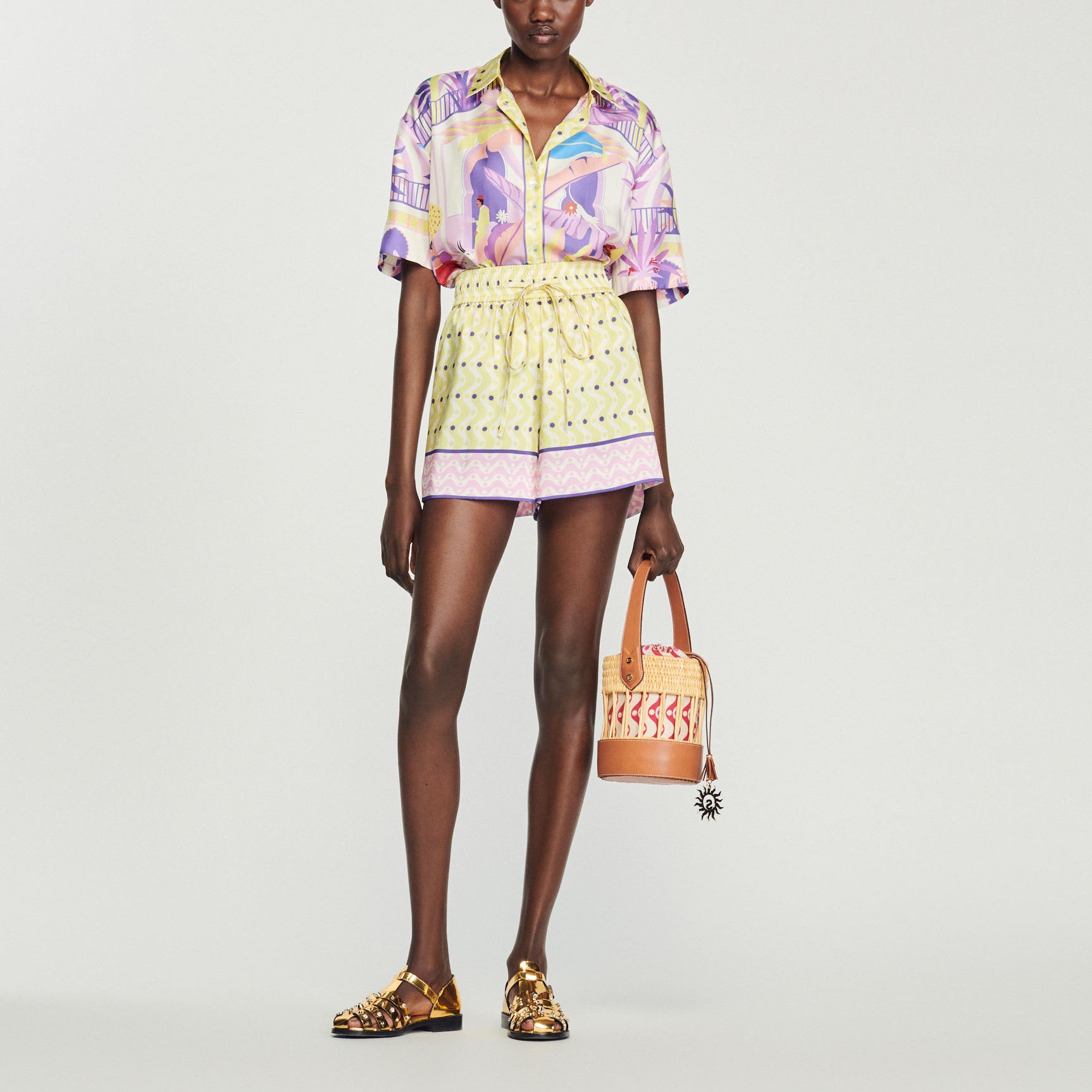 Chemise imprimée Sandro seconde main