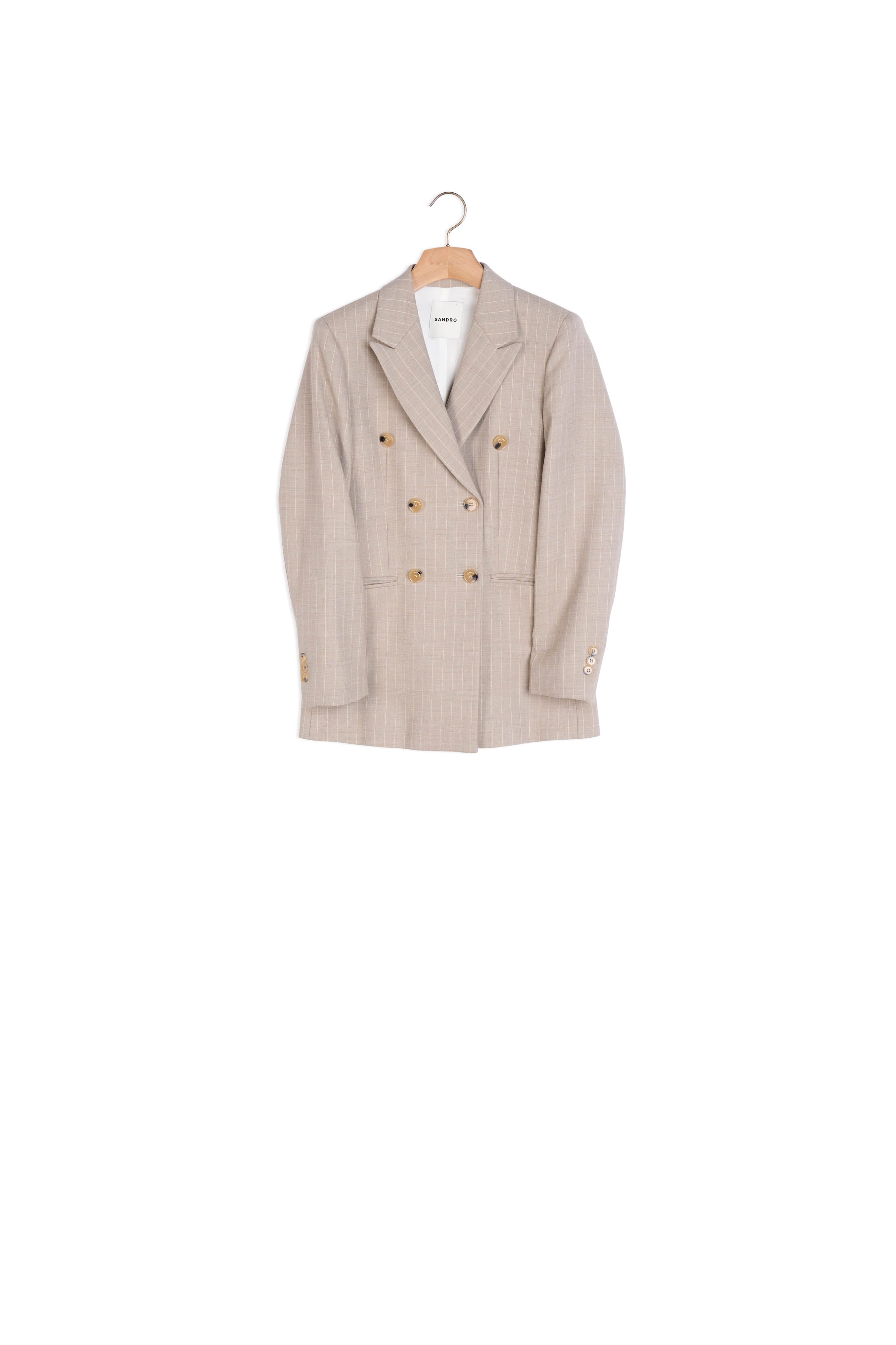 Veste de tailleur à rayures tennis Sandro seconde main