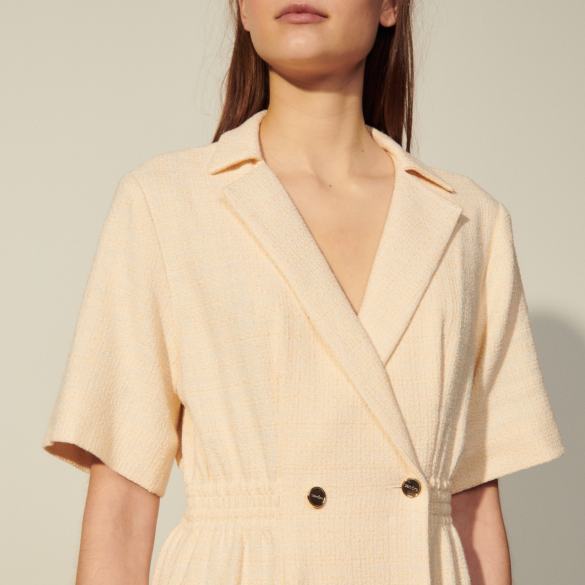 Robe à col tailleur Sandro seconde main