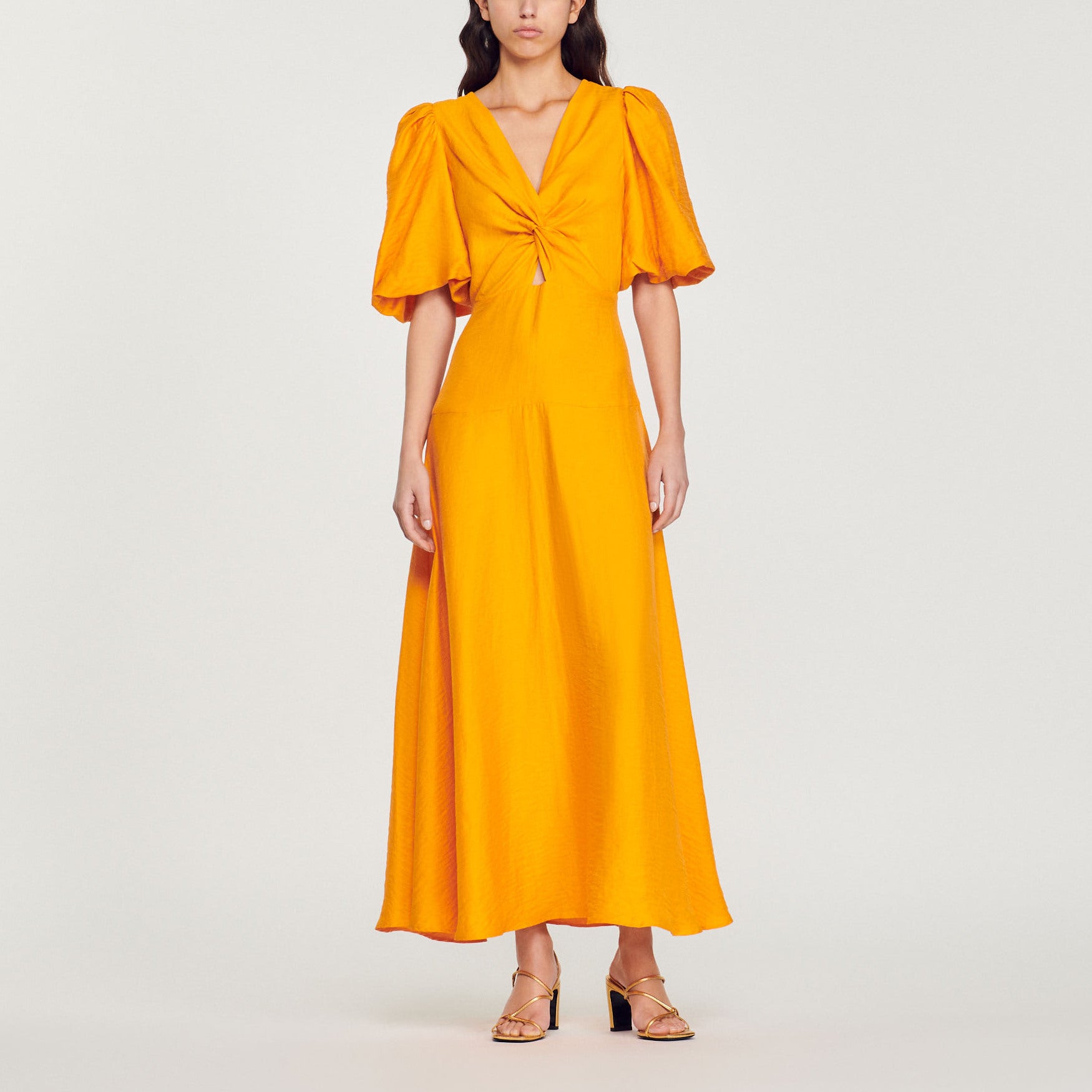 Robe longue manches courtes Sandro seconde main