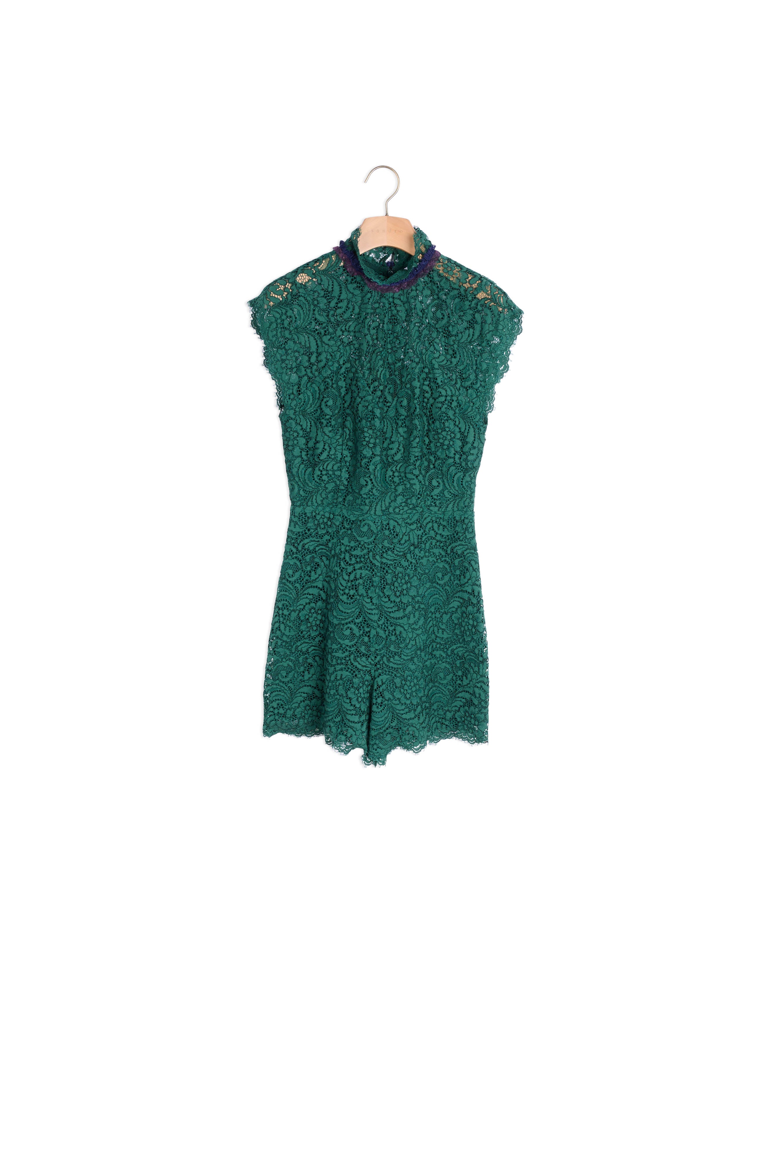 CombiShort dentelle détails contrastants Sandro seconde main