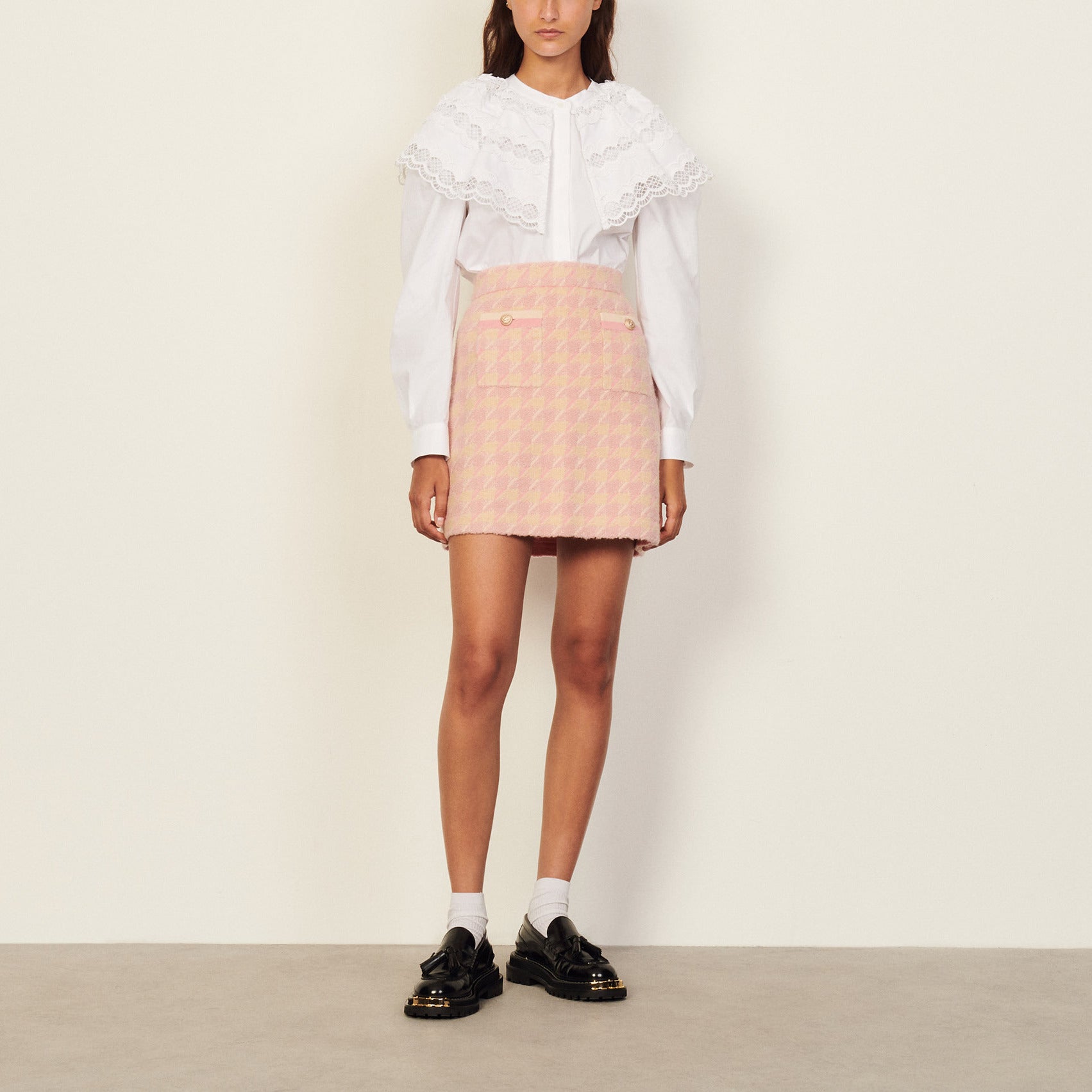 Jupe Rose Sandro seconde main