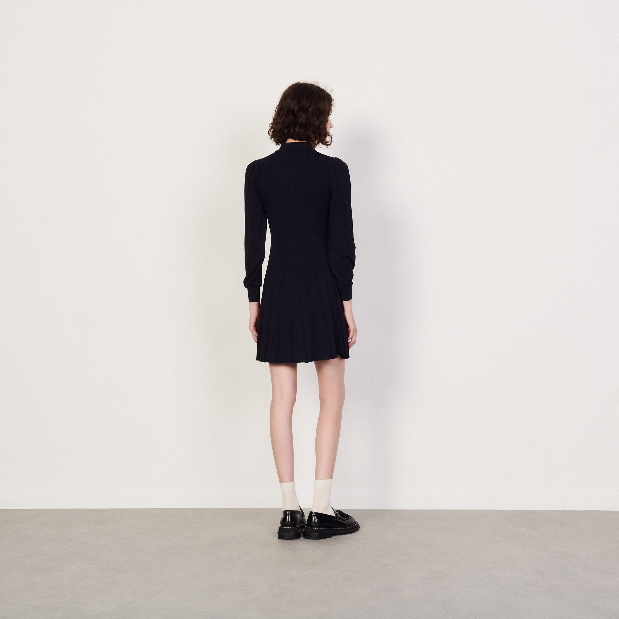 Robe en Maille plissée Sandro seconde main