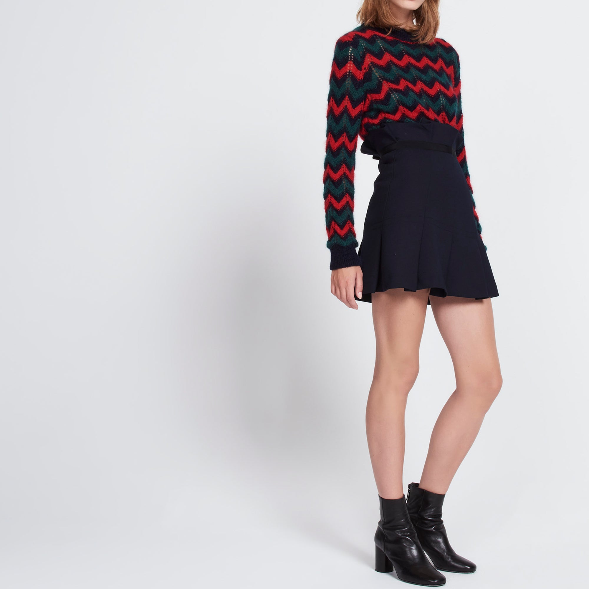 Jupe plissée avec nœud Sandro seconde main