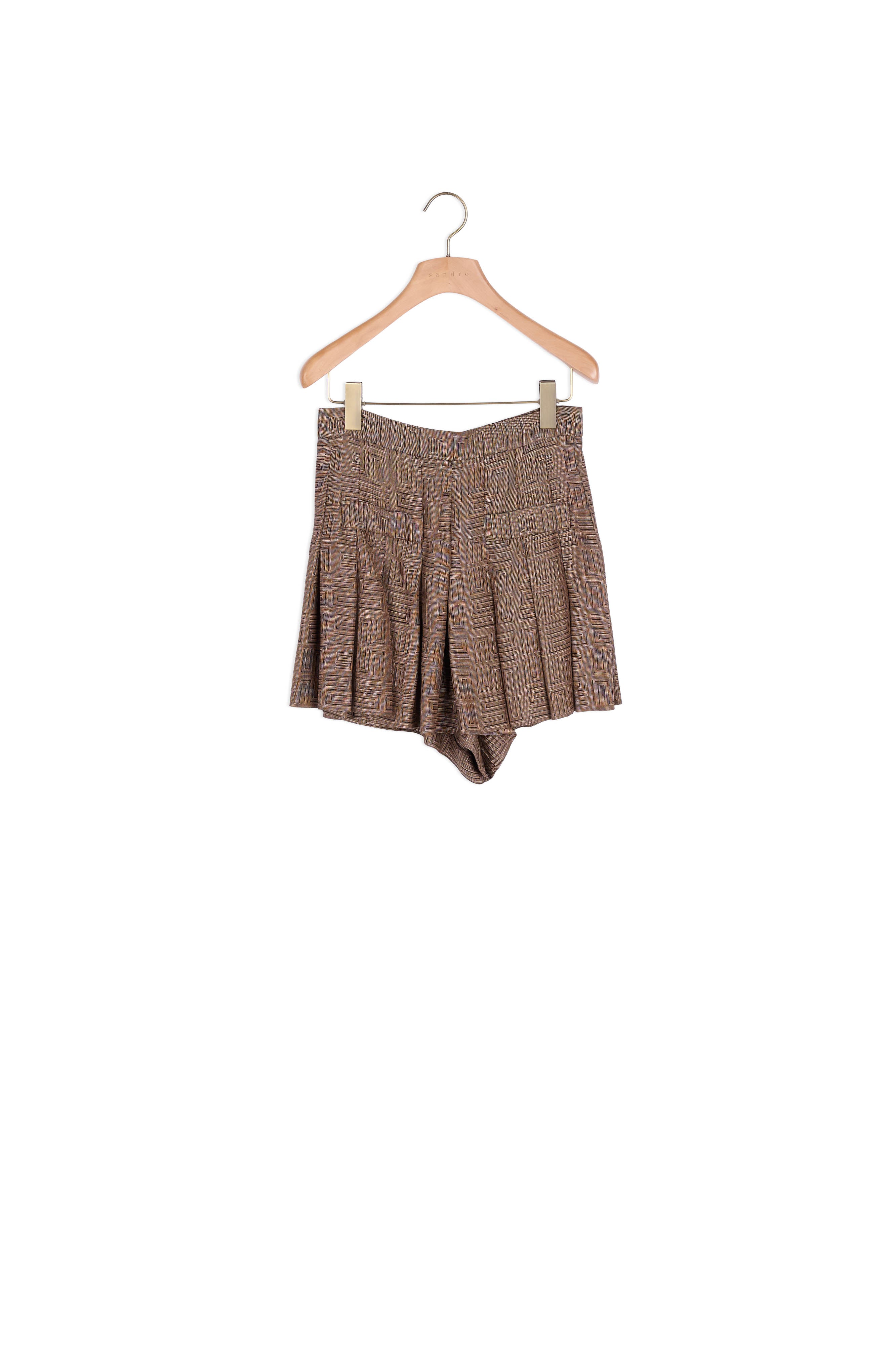 Short Jupe en jacquard fantaisie Sandro seconde main