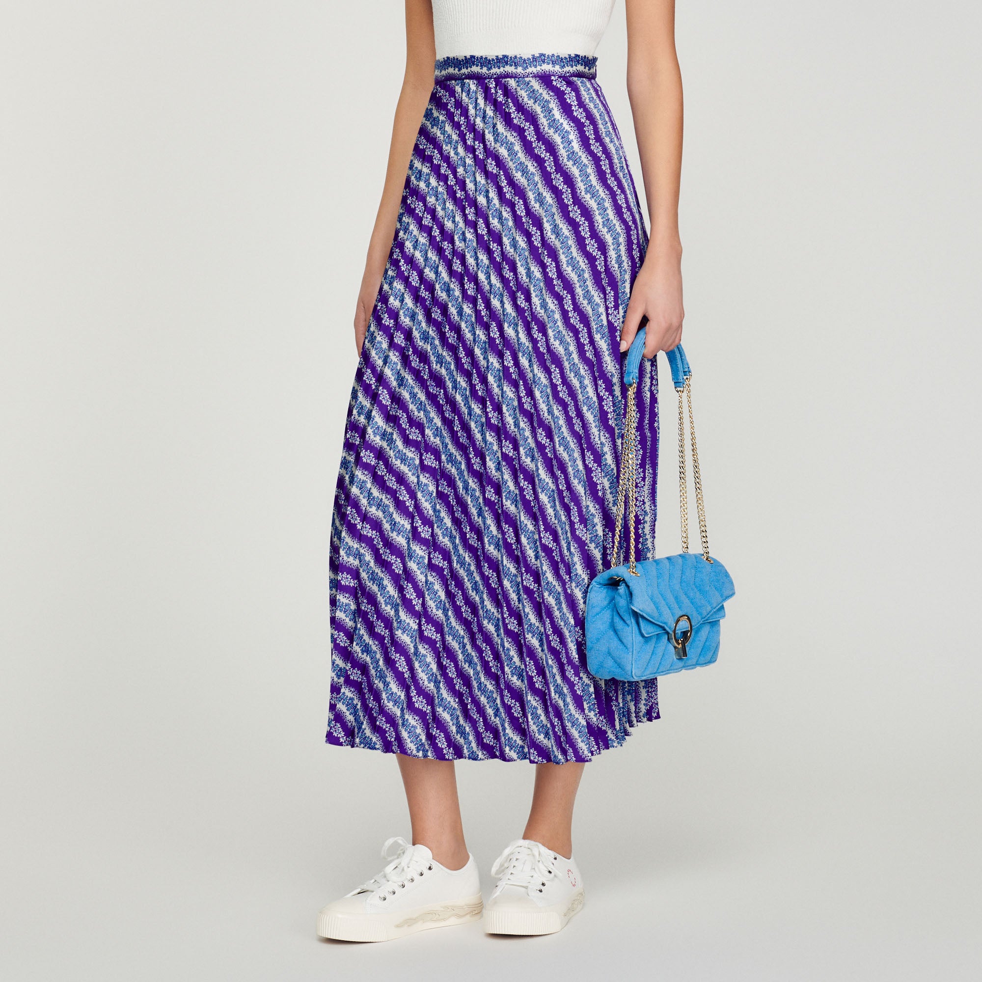 Jupe longue imprimée Sandro seconde main