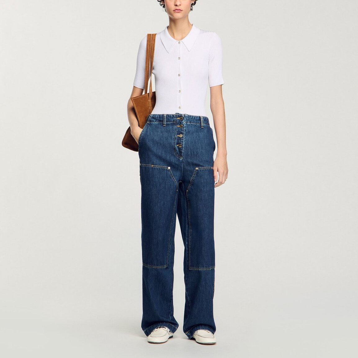 Cardigan en maille côtelée Sandro seconde main