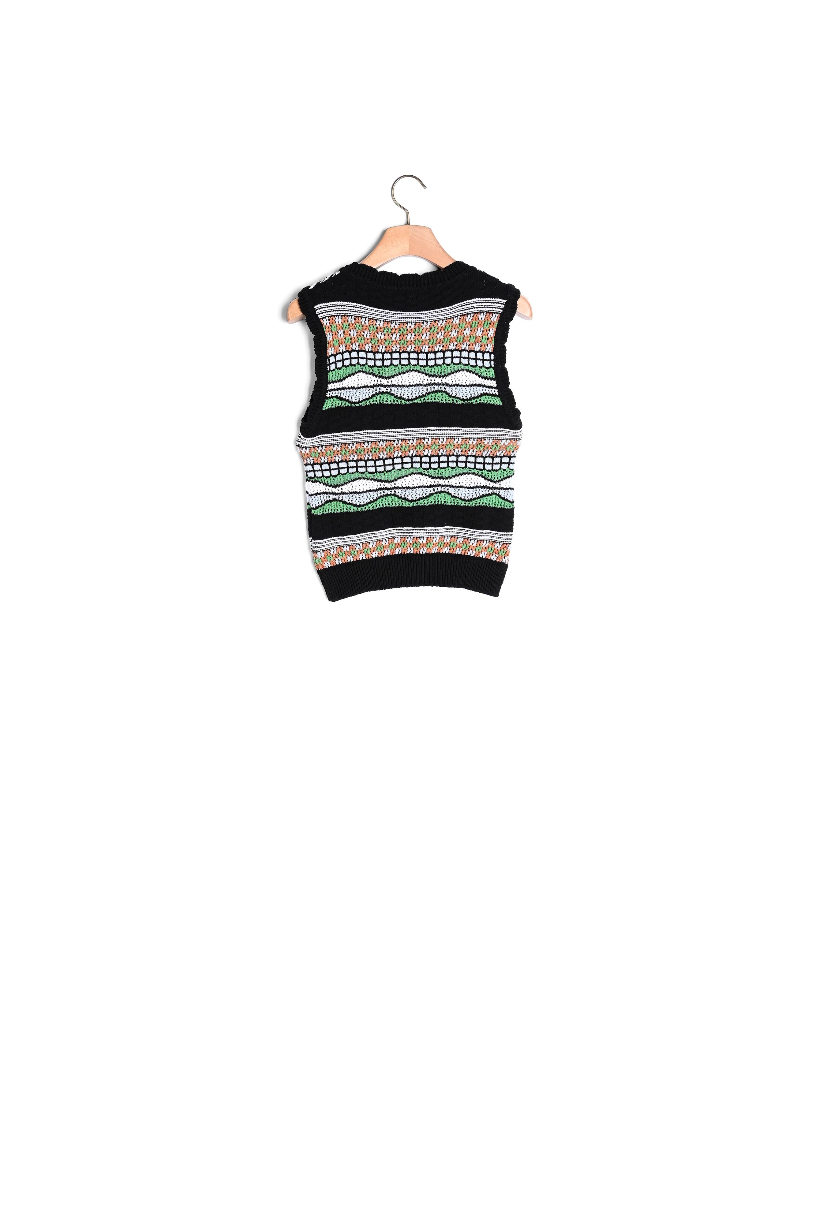 Débardeur en Maille fantaisie Sandro seconde main