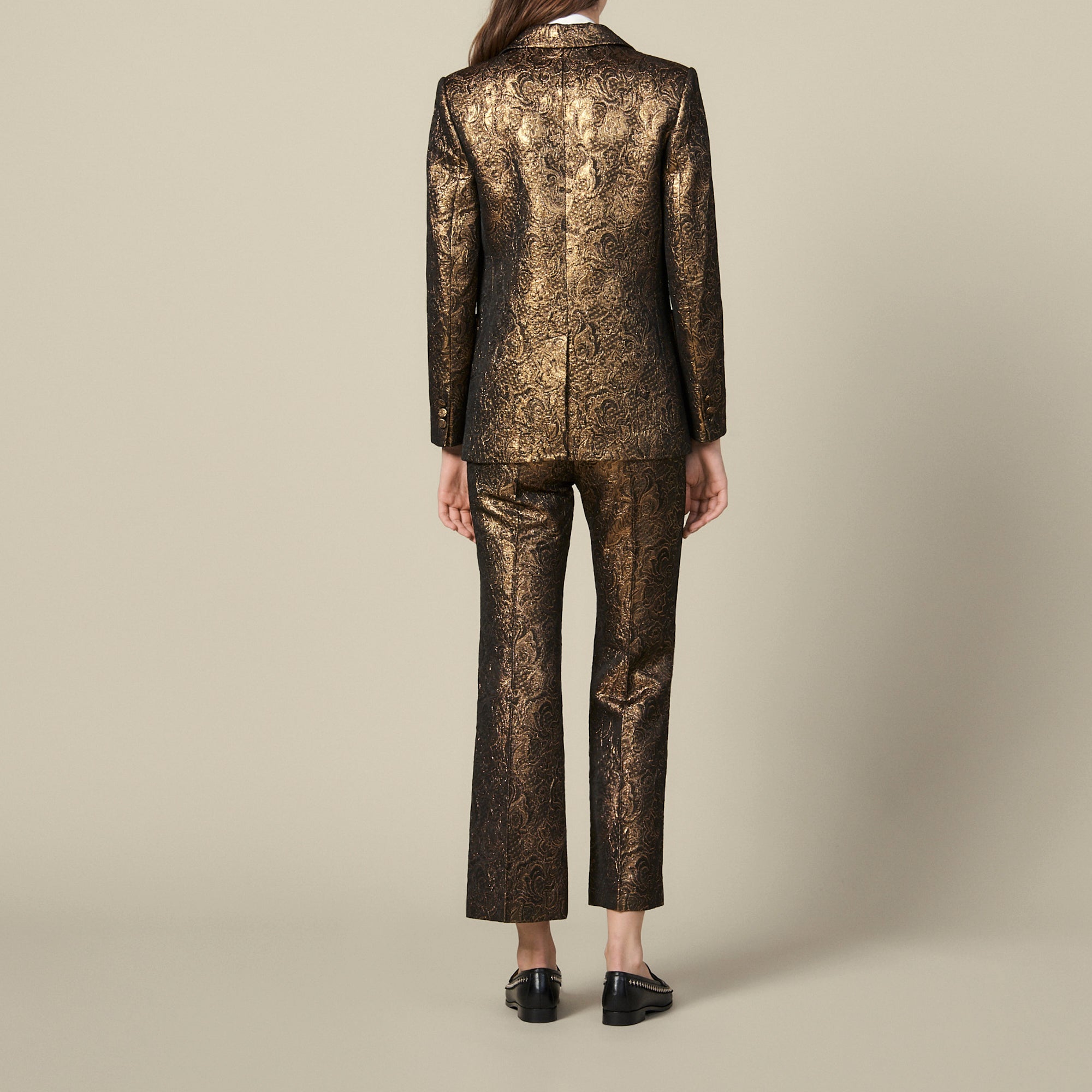 Veste de tailleur en brocard Sandro seconde main