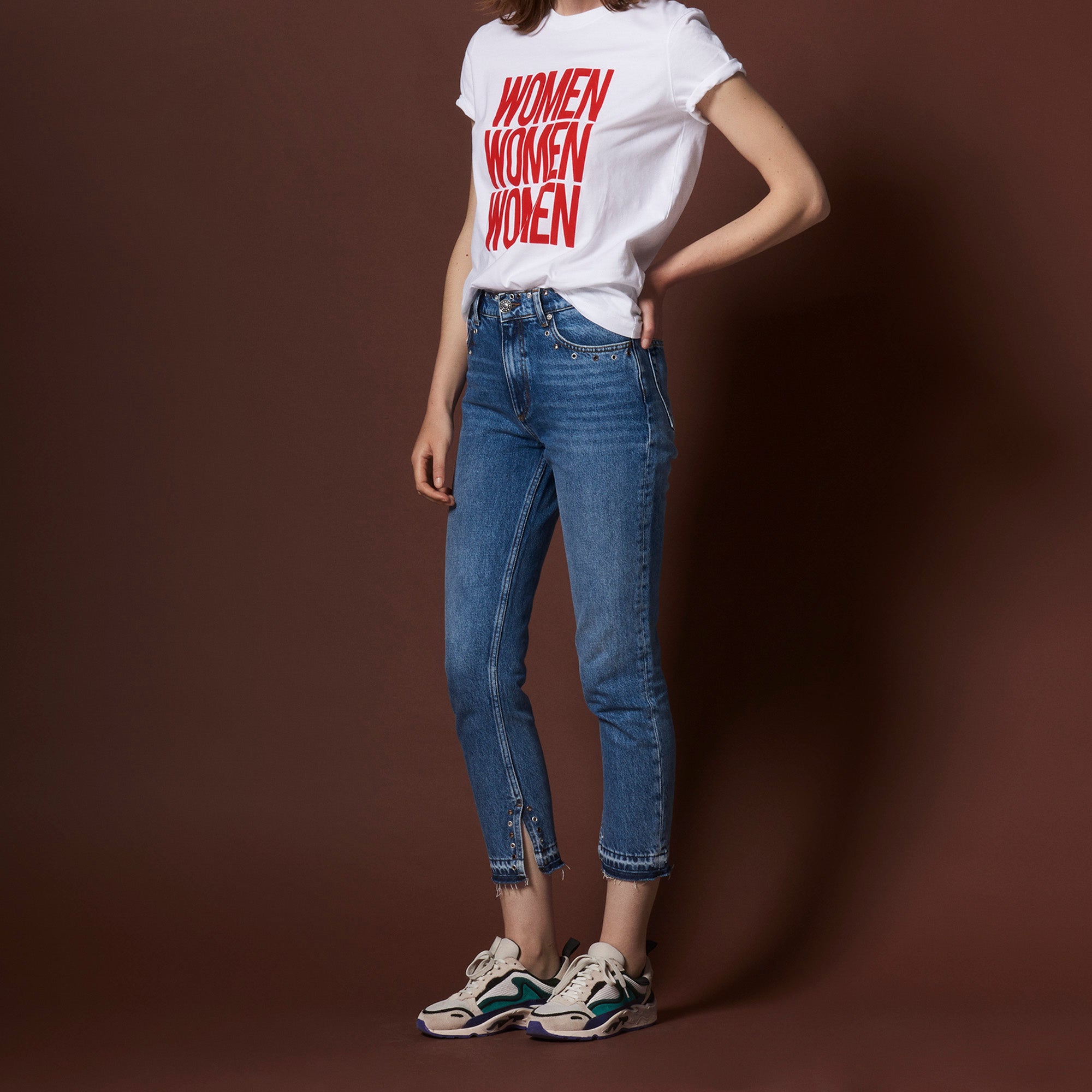 Jean slim à oeillets Sandro seconde main