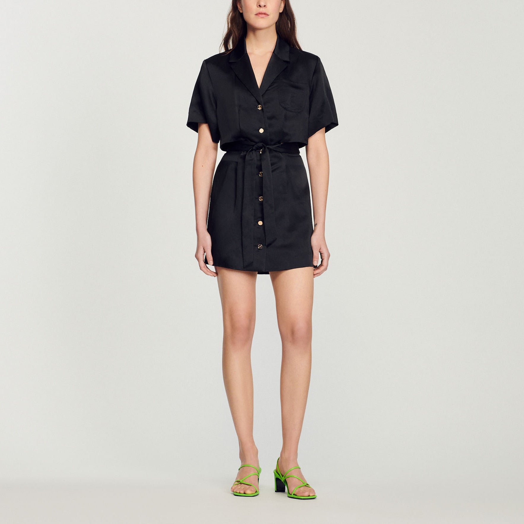 Robe courte ajourée Sandro seconde main