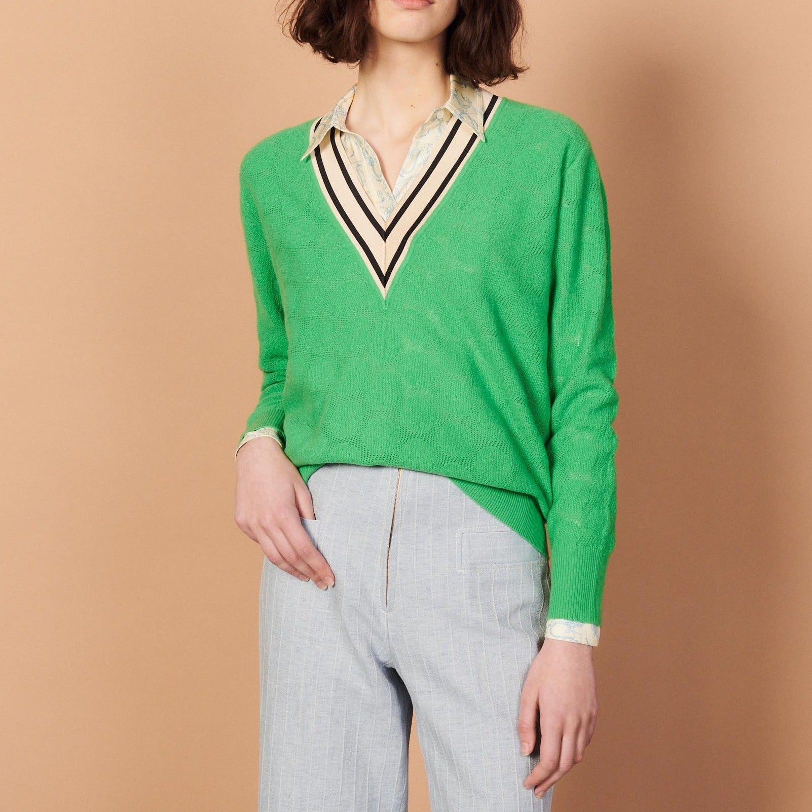 Pull en Maille pointelle Sandro seconde main