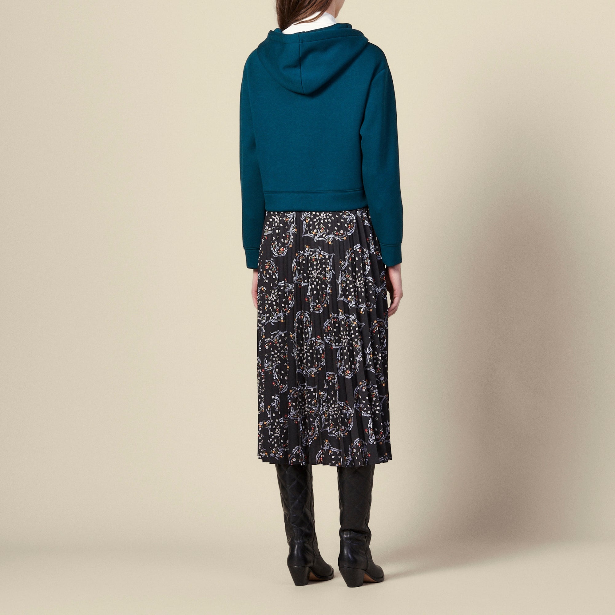 Robe en trompe l'œil Sandro seconde main