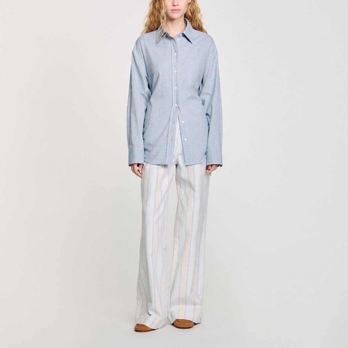 Chemise longue à dos noué Sandro seconde main