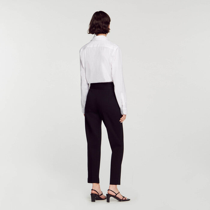 Pantalon classique taille haute Sandro seconde main