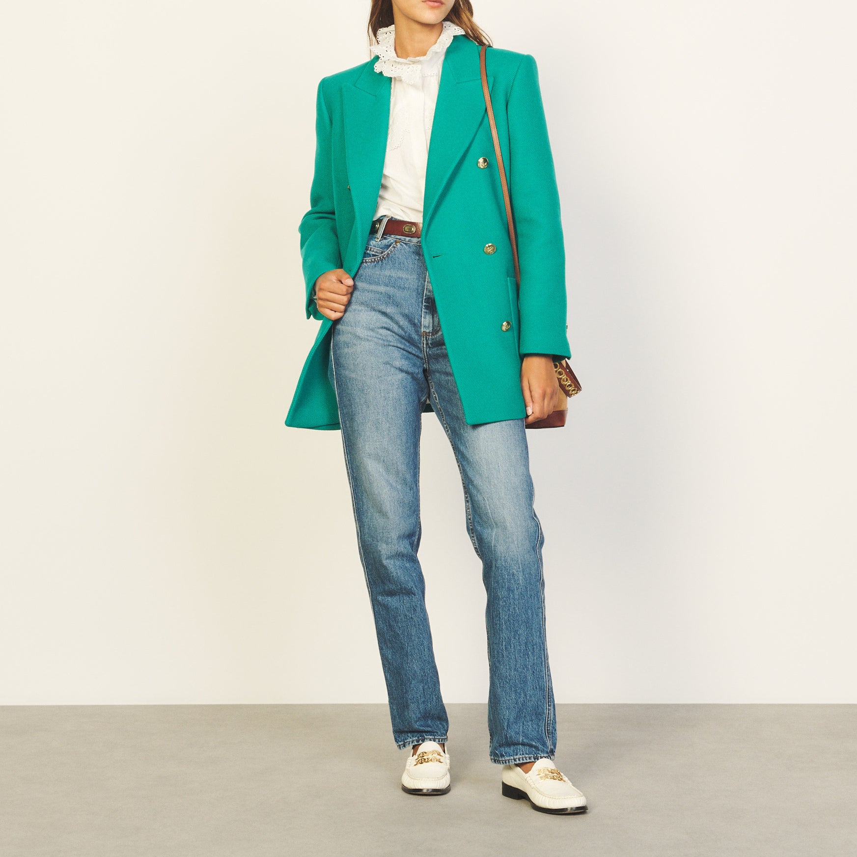 Outerwear Vert Emeraude Sandro seconde main