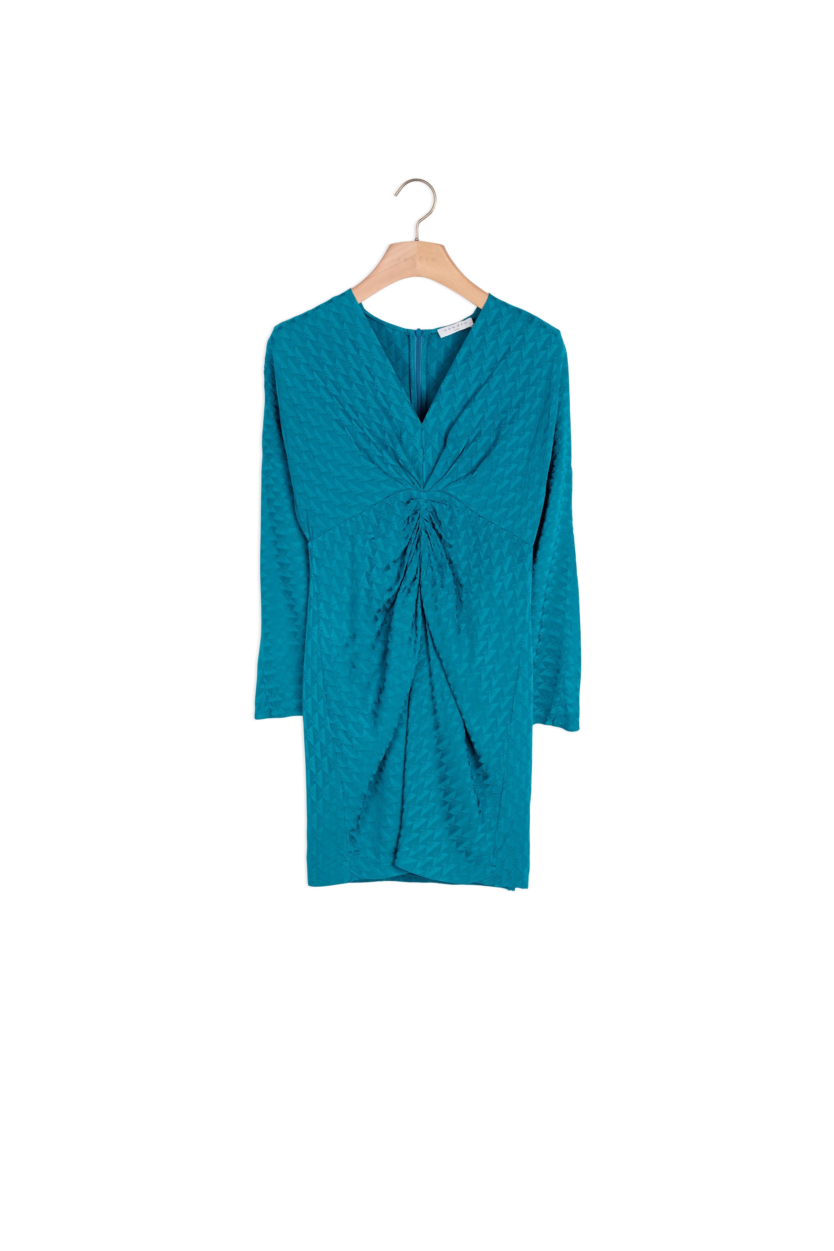 Robe courte en jacquard double S Sandro seconde main