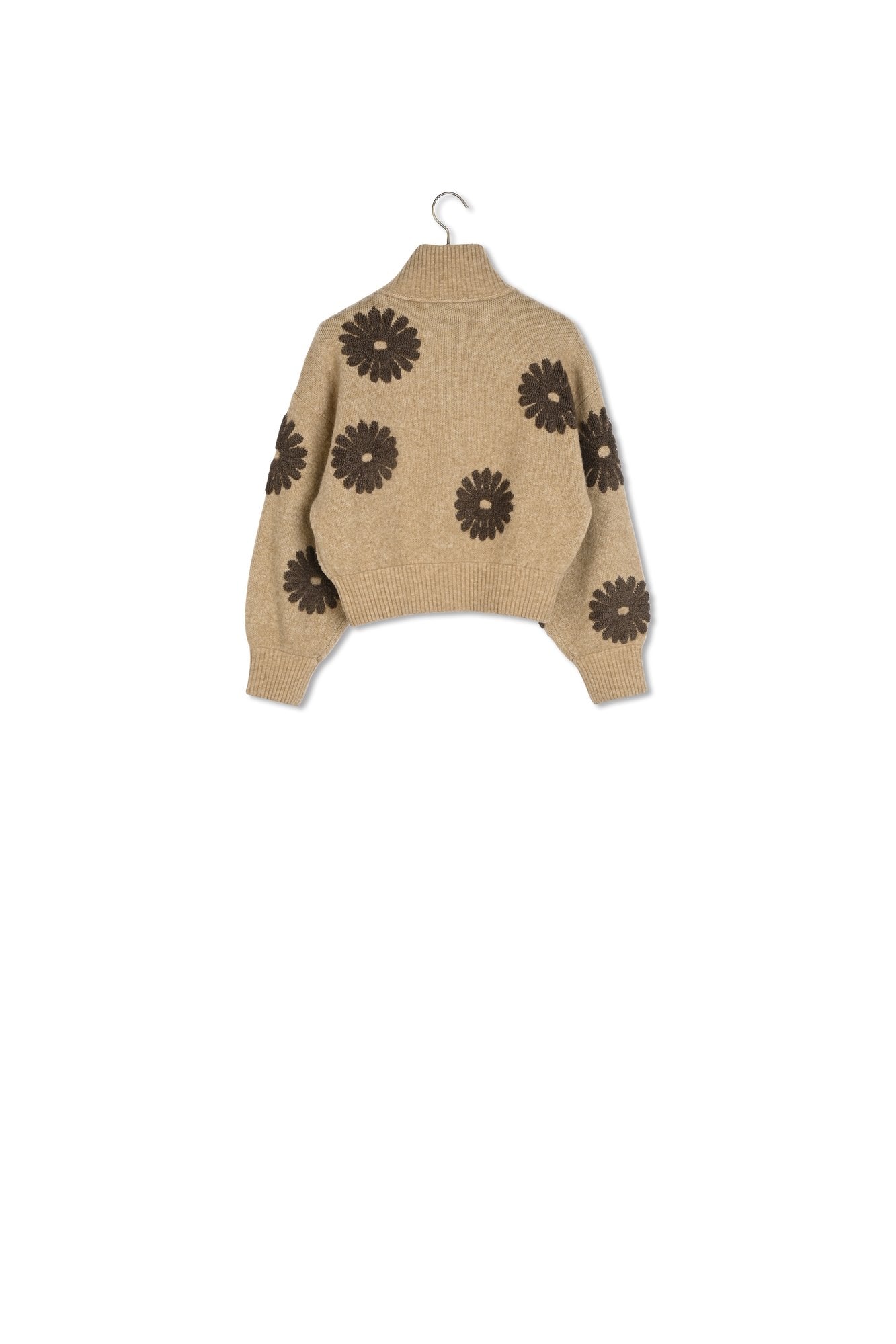 Pull camionneur orné de fleurs Sandro seconde main