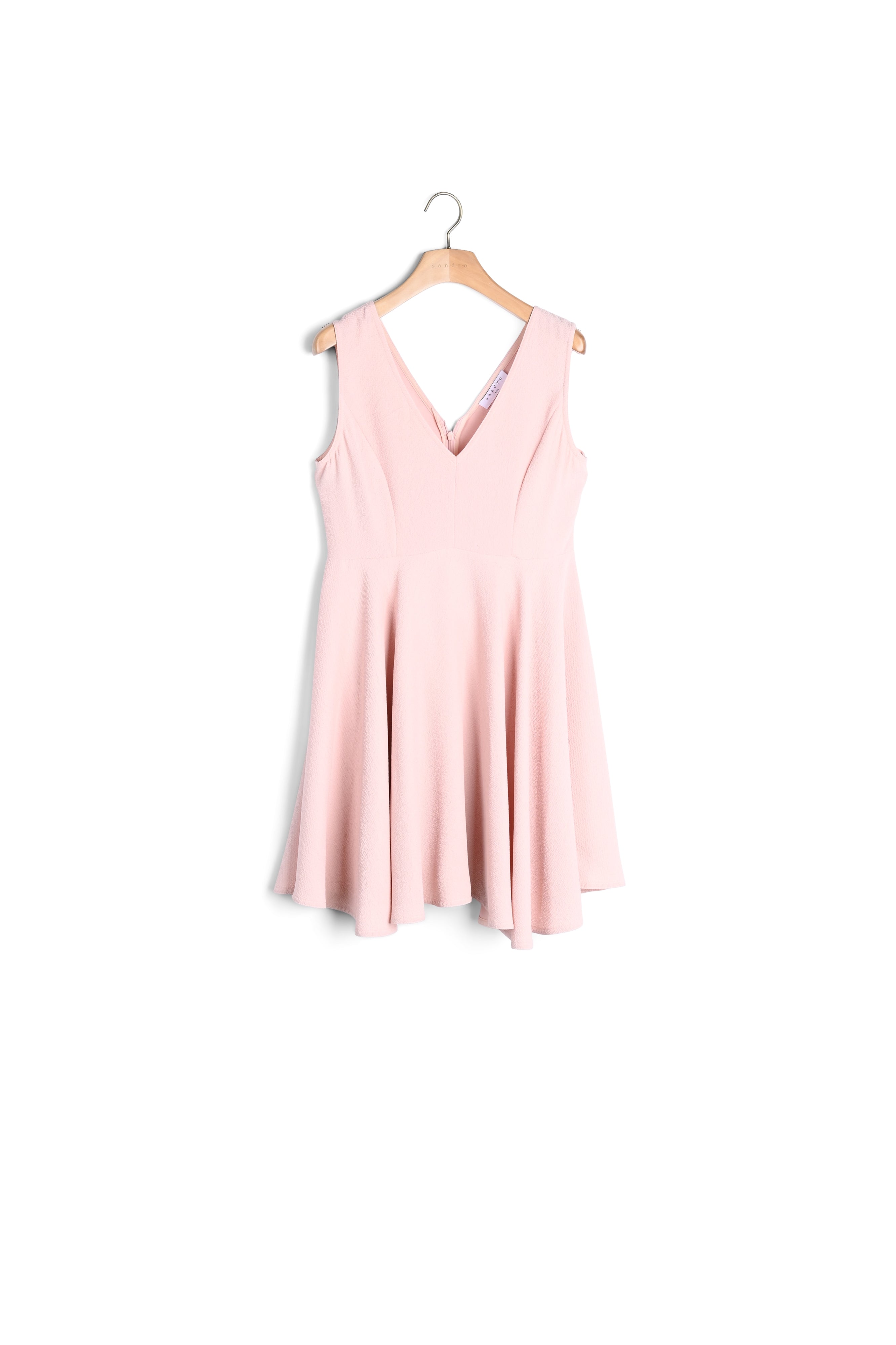 Robe vaporeuse matière gaufrée Sandro seconde main