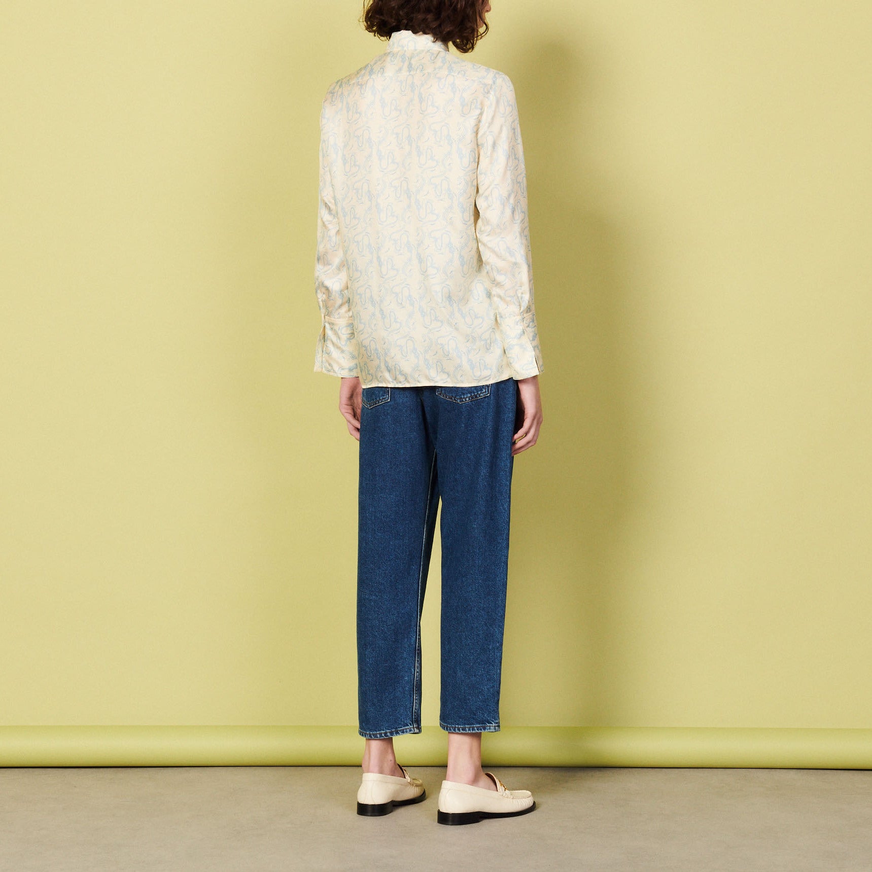 Chemise fluide en soie imprimée Sandro seconde main