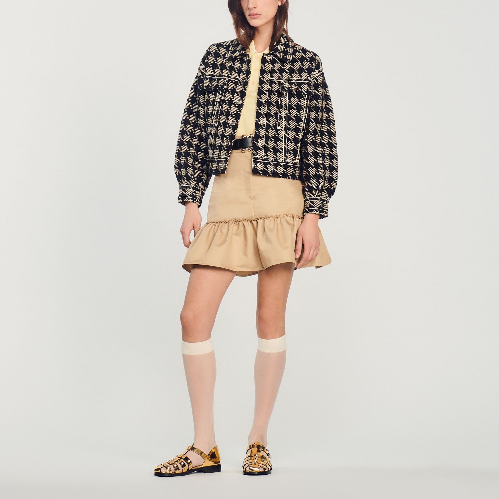 Veste pied de poule Sandro seconde main