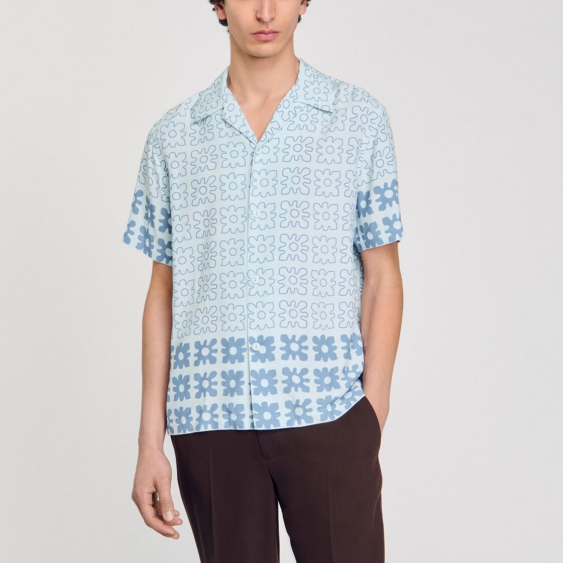 Chemise à imprimé fleuri Sandro seconde main