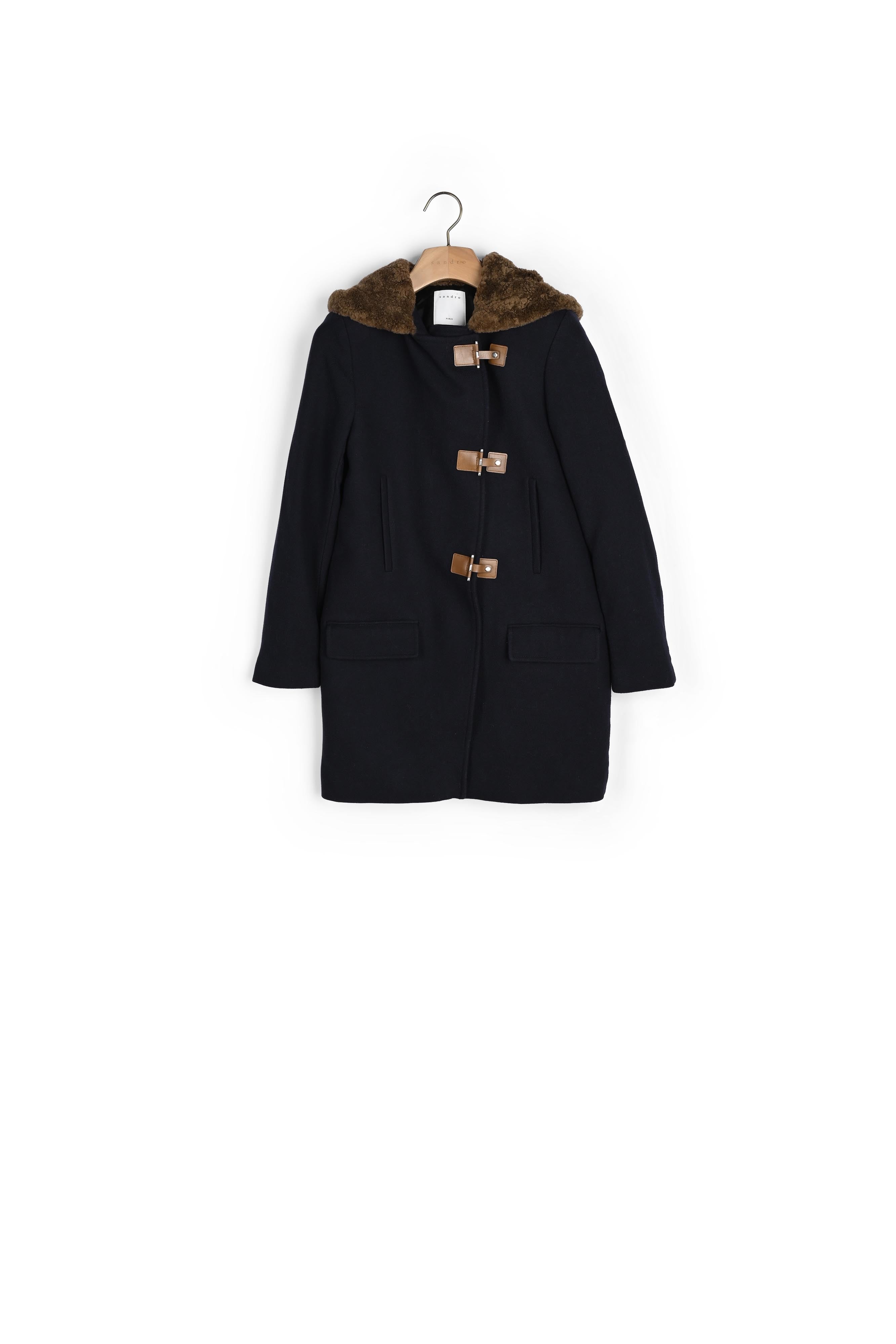 Manteau en laine style duffle coat Sandro seconde main