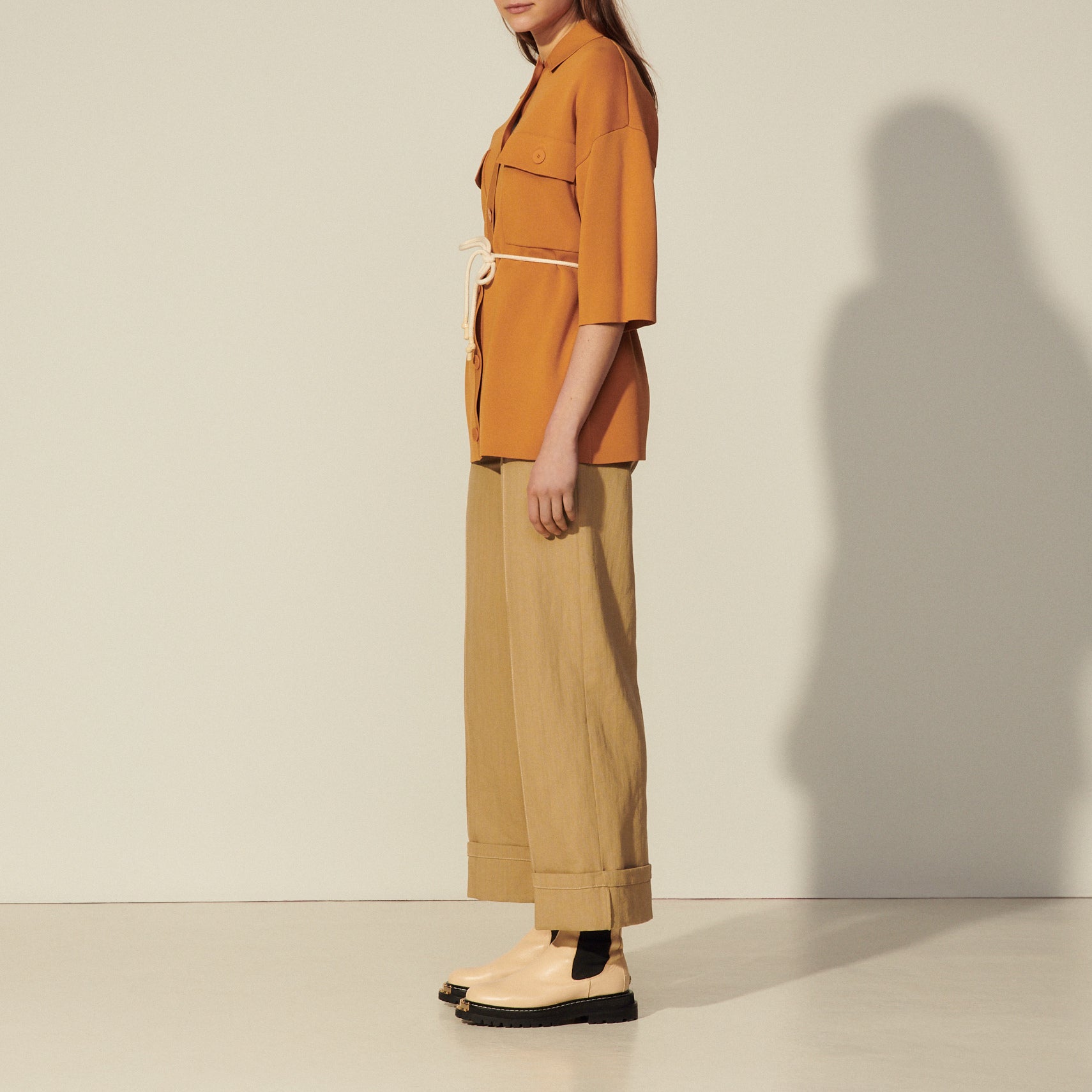 Cardi-coat oversize esprit surChemise Sandro seconde main