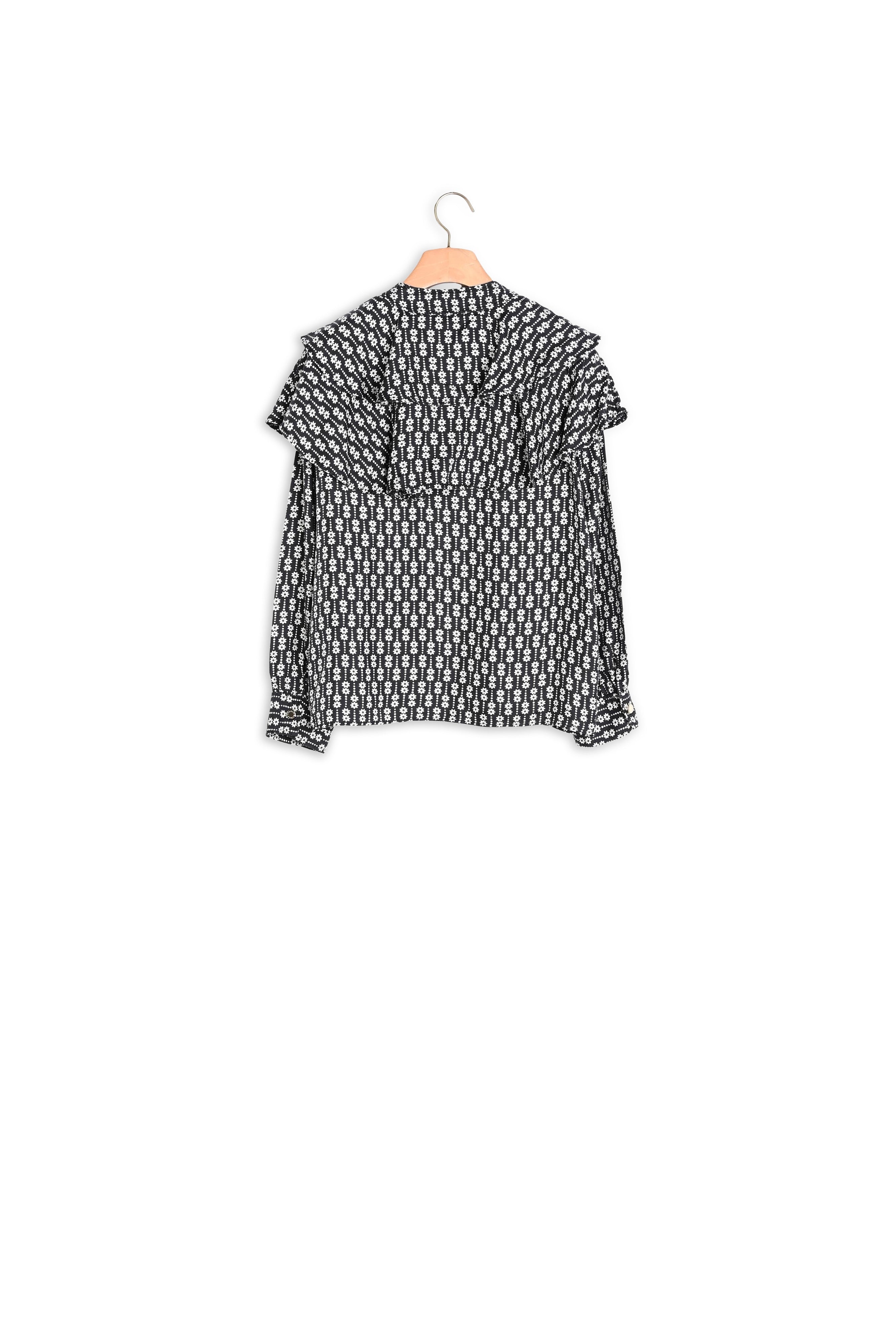 Chemise Noir / Blanc Sandro seconde main